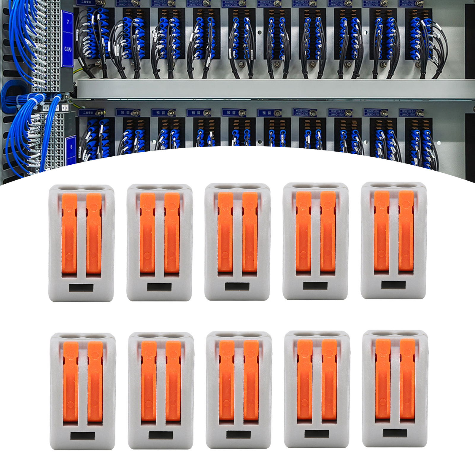 Packung Mit 10 Pct212 Schnellverbindern, Flexiblen Und Starren Parallelverbindern, Splittern, Drahtverbindern, Klemmenblöcken