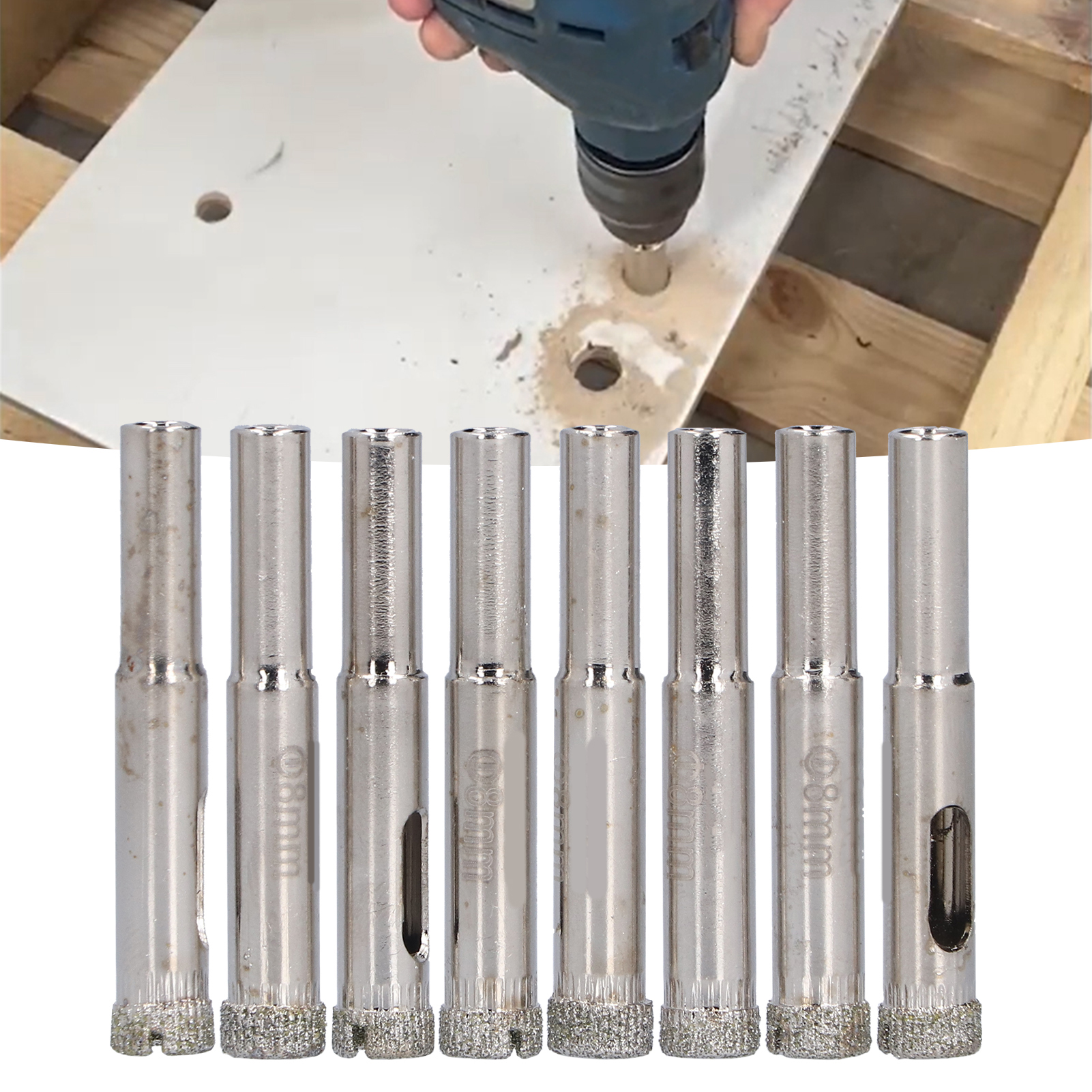 Spezifikationen Für Fliesenbohrer/glaslochöffner: 8 Mm