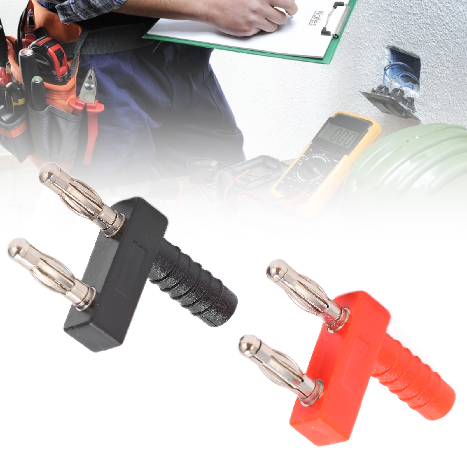 U36 4 Mm Bananenstecker, Kurzschlussstecker, Jumperstecker, Rot Und Schwarz.