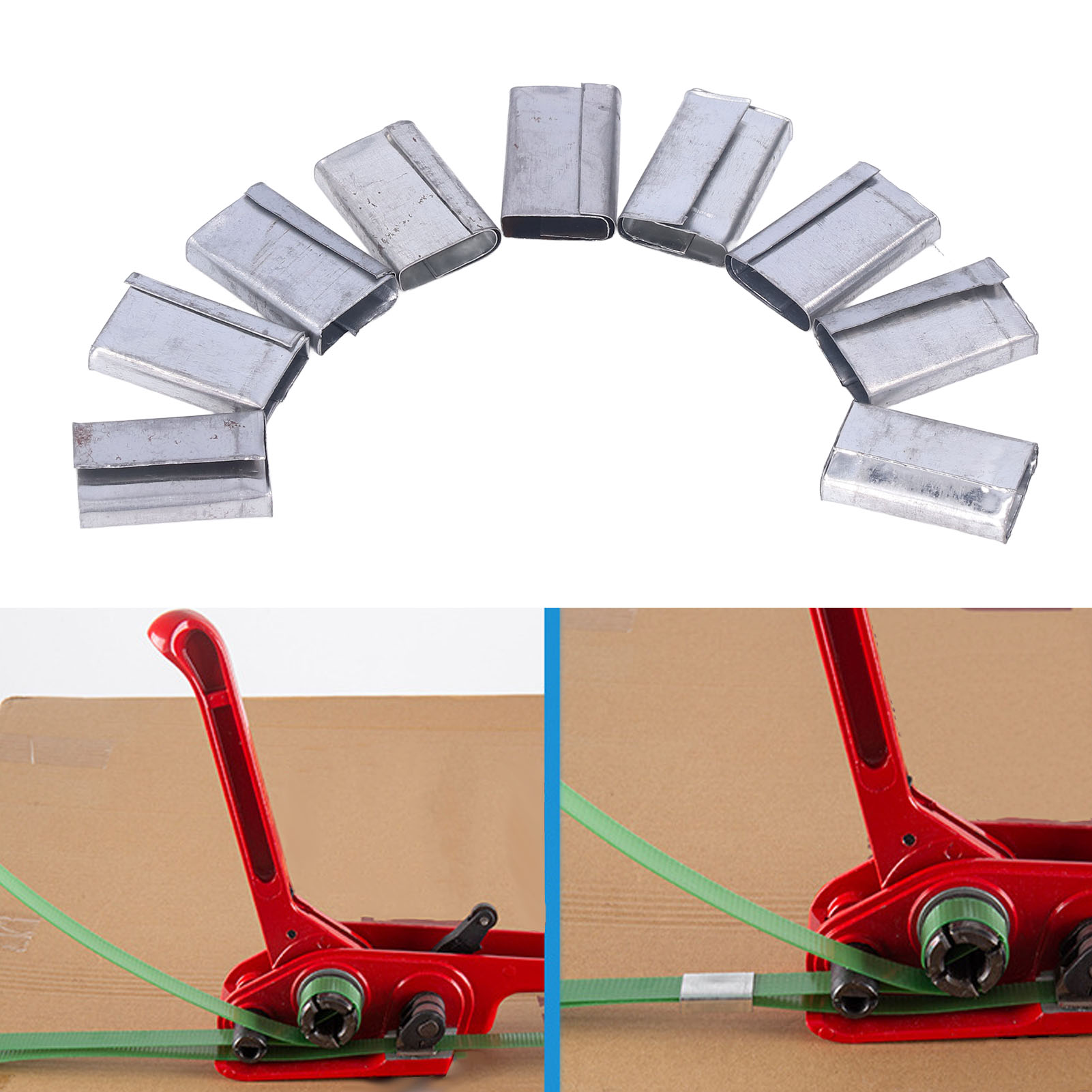 1 Kg Pp/pvc-band Mit Handgefertigter Verpackungsschlaufe, Verpackungsschlaufe Aus Neuem Material, Verpackungsclip, Clip, Verpackungsschlaufe, Verpackungsschlaufe Aus Blech
