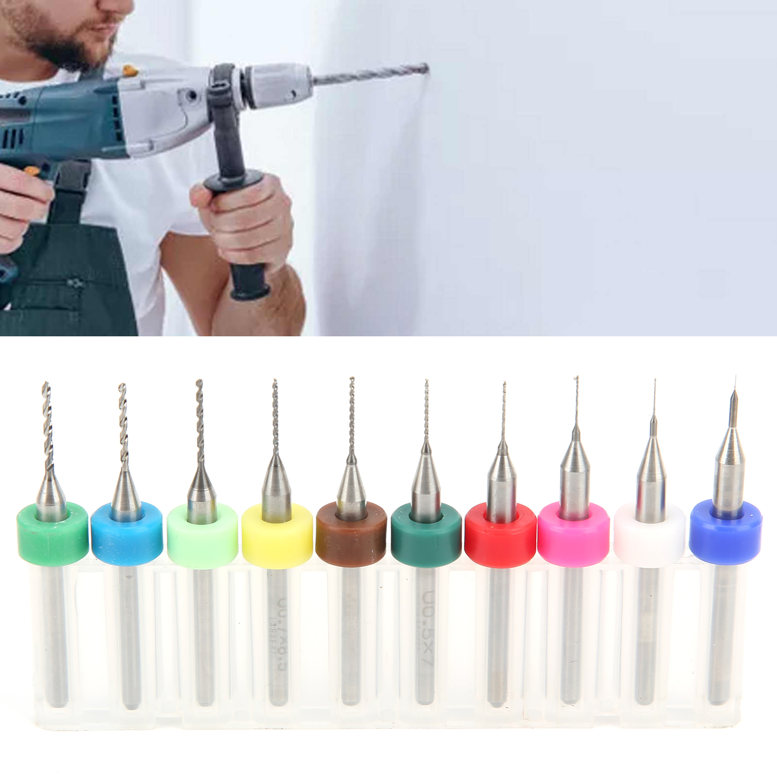 Wolframkarbid-spiralbohrer Für Leiterplatten, 0,1 Bis 1,0 Mm