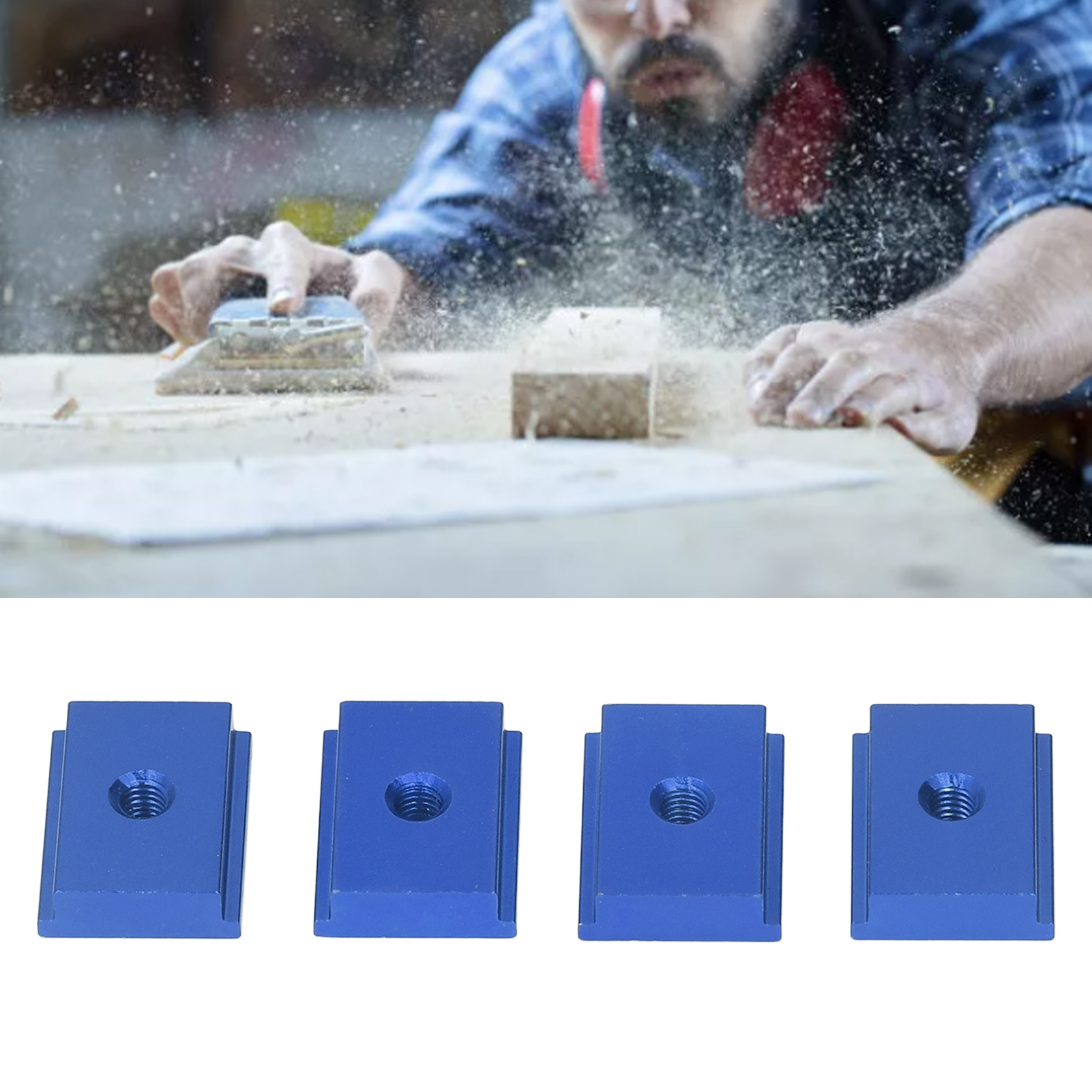 M6 30 T-nut-gleitblock Für Holzbearbeitung, Blau