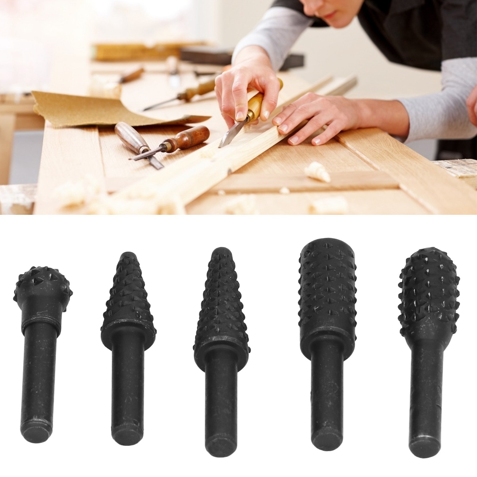 Set Mit 5 6,35 Mm (1/4 Zoll) Bohrern, Holzbearbeitungsmesser, Holzschnitzmesser