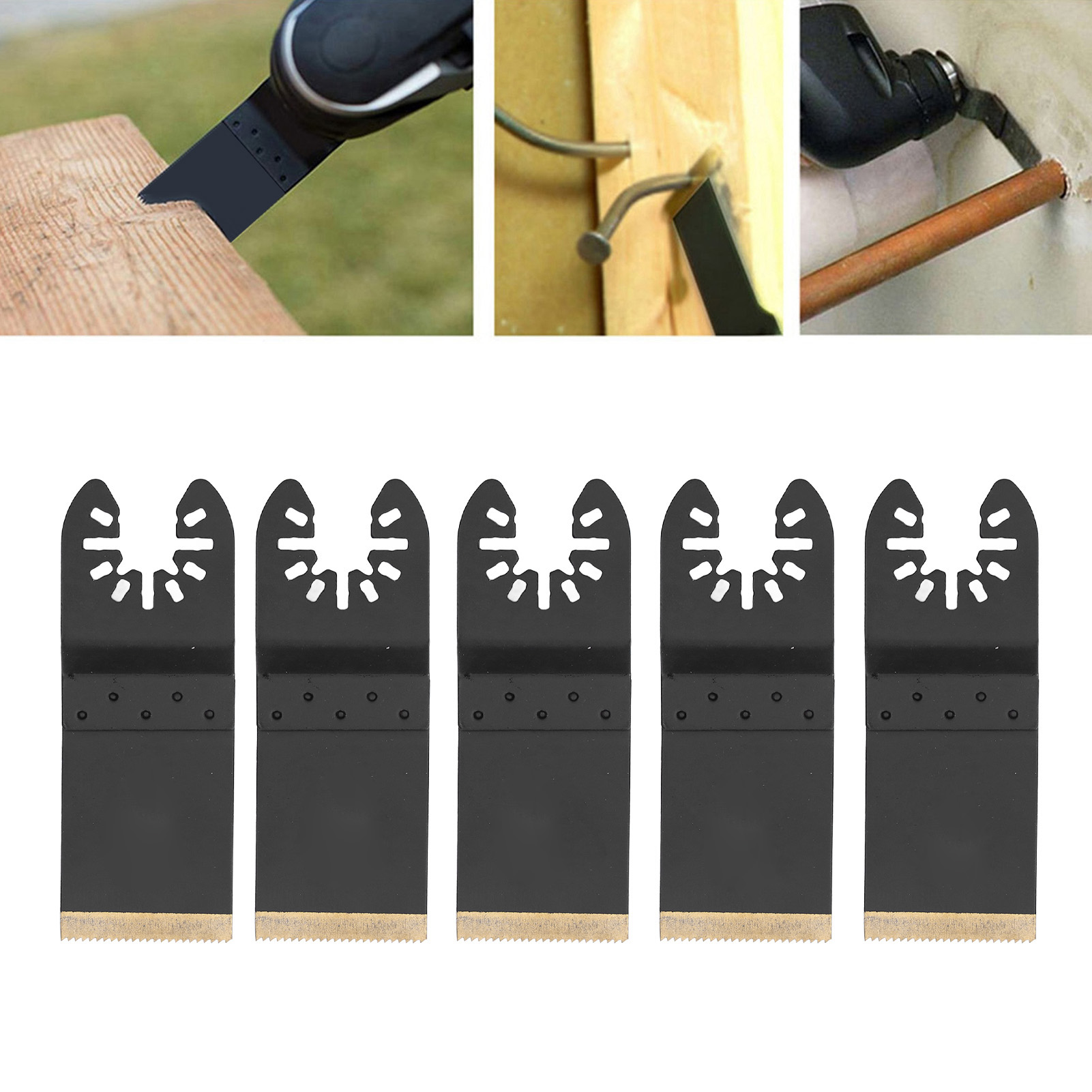 5-teiliges Bimetall-sägeblatt, Titanbeschichtet, Für Metall- Und Holzbearbeitung. Vielseitiges Sägeblatt.