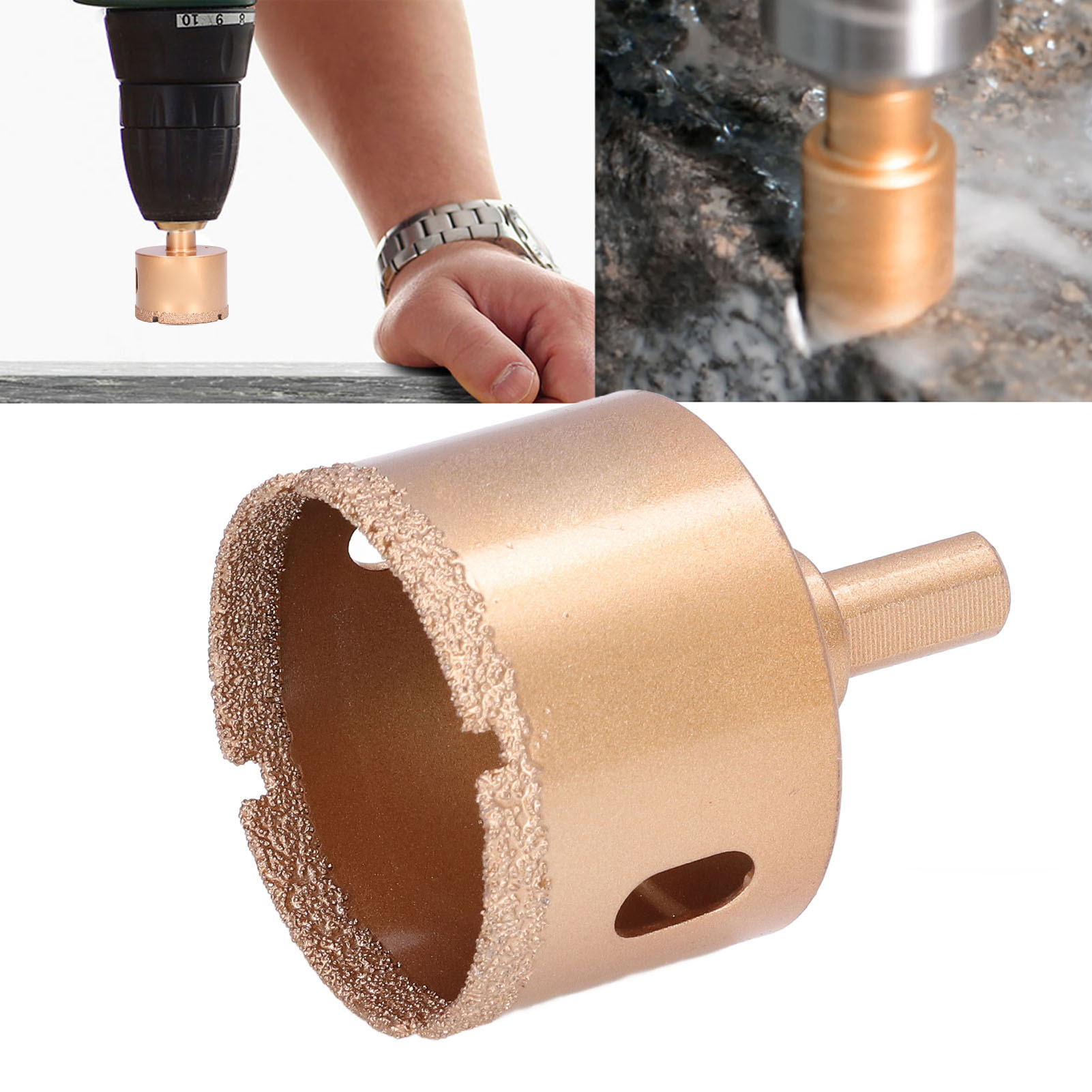 50-mm-lötlochöffnungswerkzeug, Geeignet Für Granit, Marmor, Fliesen Und Keramik.