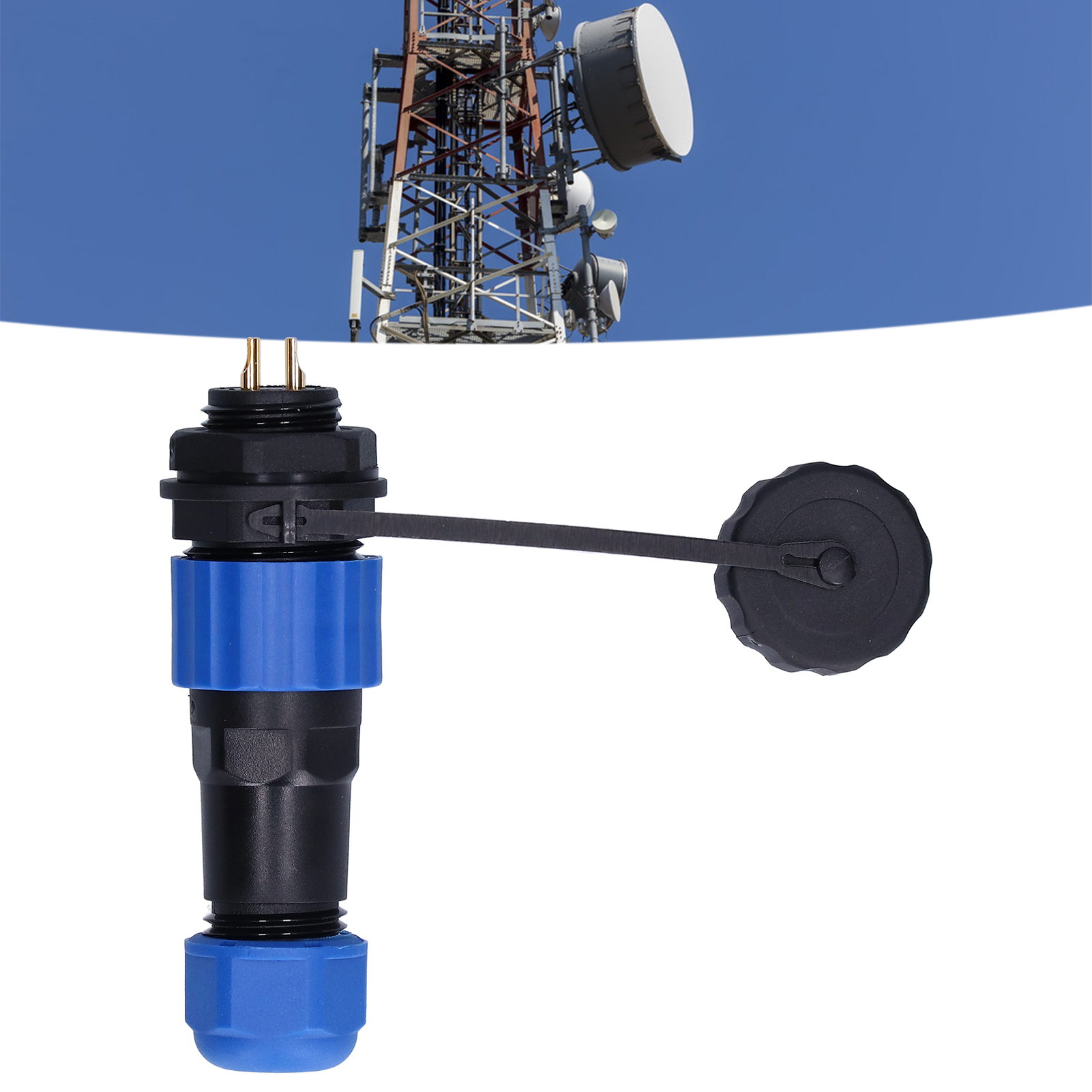 Sp16 Rückmutter, Ip68 Wasserdichte Rückmutter Für Luftfahrtstecker Und -buchse, Mehradrige, Verschweißte Stecker- Und Buchsenverbindung, 380 V 10 A 2 Leiter.