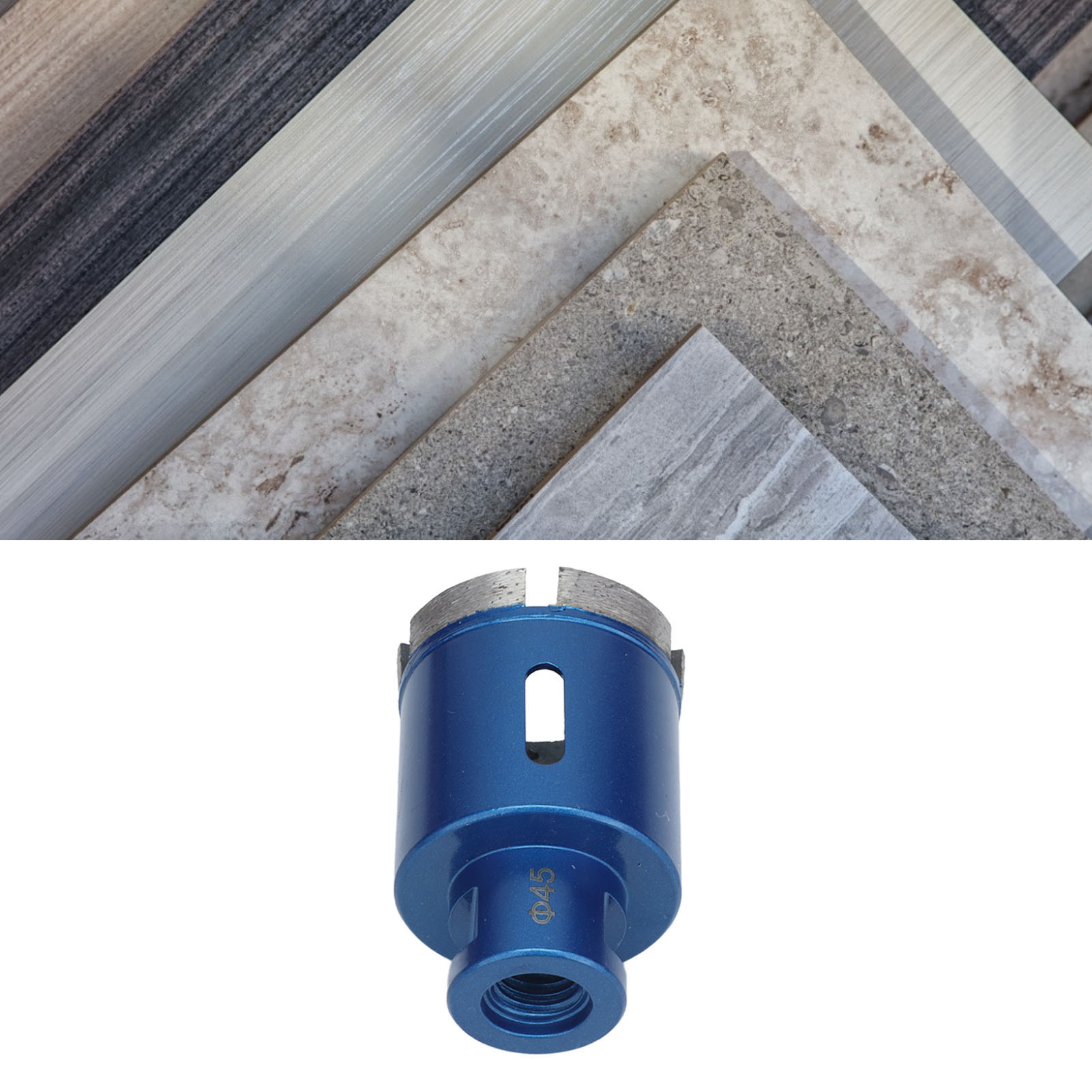 M14-bohrer Für Granit, Beton, Fliesen, Marmor, Sintermetall, Blau, 45 Mm