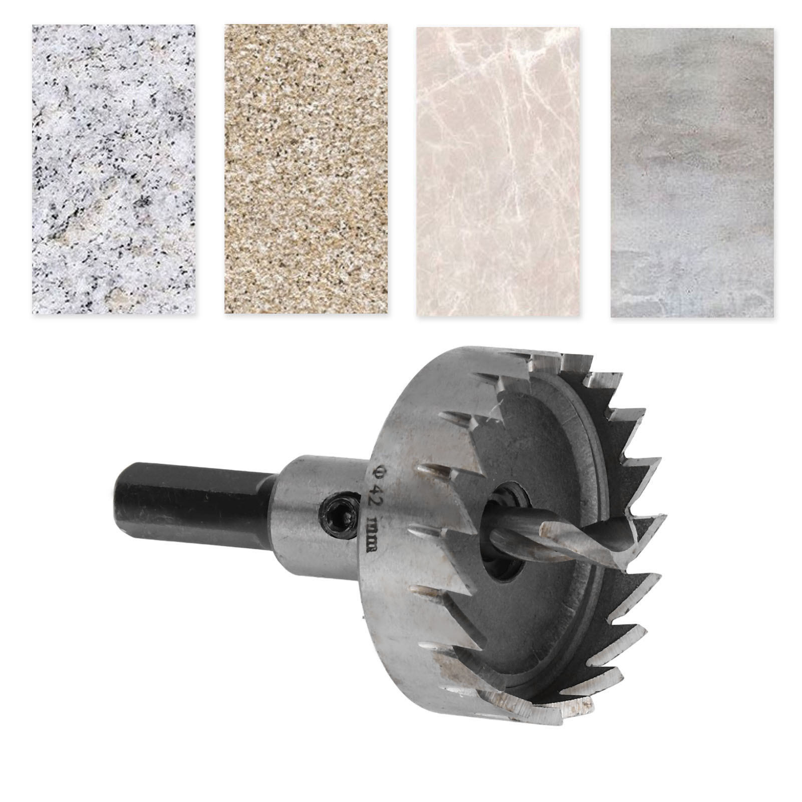 Lochsäge Für Holzbearbeitung, Lochaufweitbohrer Für Metall, 42-mm-bohrer Für Dicke Eisenplatten (lieferung In Luftpolsterfolie Verpackt)