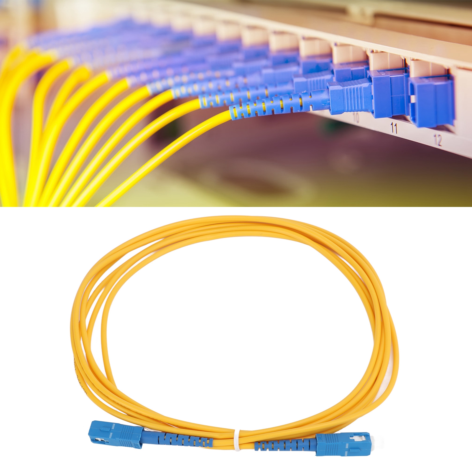 Zwei Single-core Singlemode Glasfaser-patchkabel-schnittstellen E-sc/sc-sm-3m, Pigtail-transceiver, Carrier-qualität, 3 M.