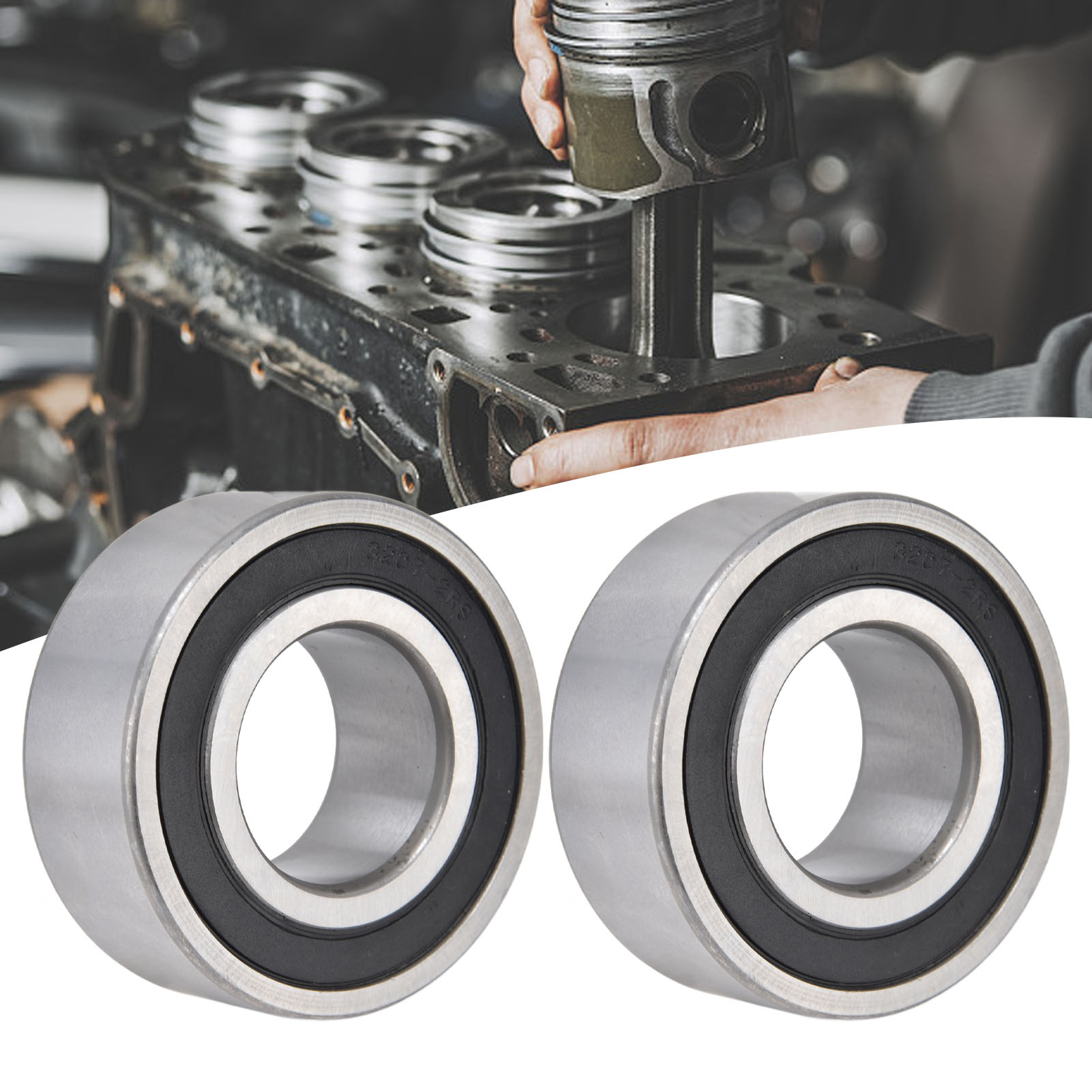 2 Stück Pro Einheit: Zweireihige Schrägkugellager 3200-2rs3208-2rs Und 3207-2rs.