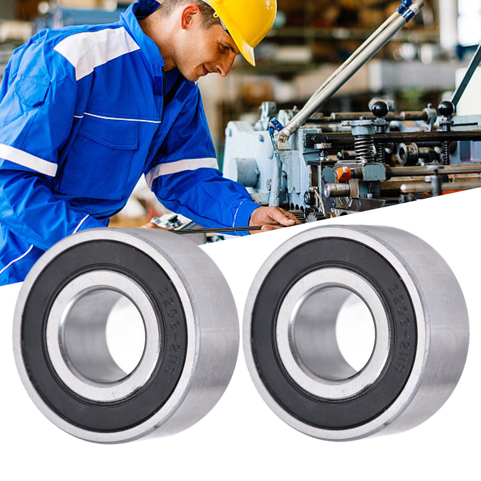 2 Stück Pro Einheit Verkauft 3200-2rs3208-2rs Zweireihige Schrägkugellager 3203-2rs