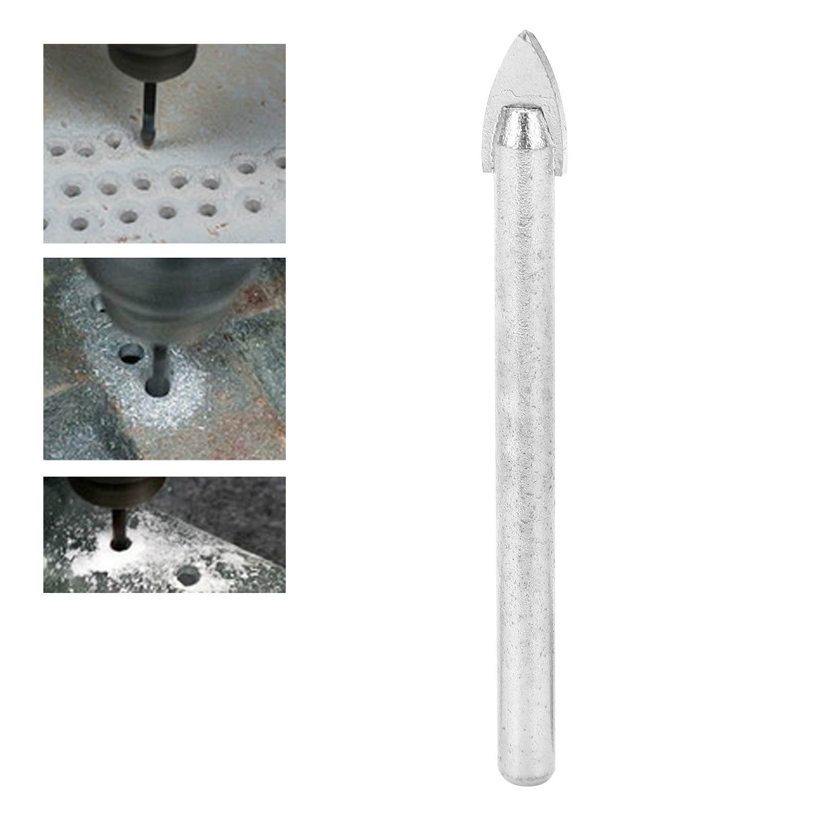 Dreieckige Bohrer Aus Industrielegierung (3-4-5-6-8-10-12 Mm) Für Marmor, Glas, Keramik Und Keramikfliesen (8 Mm)
