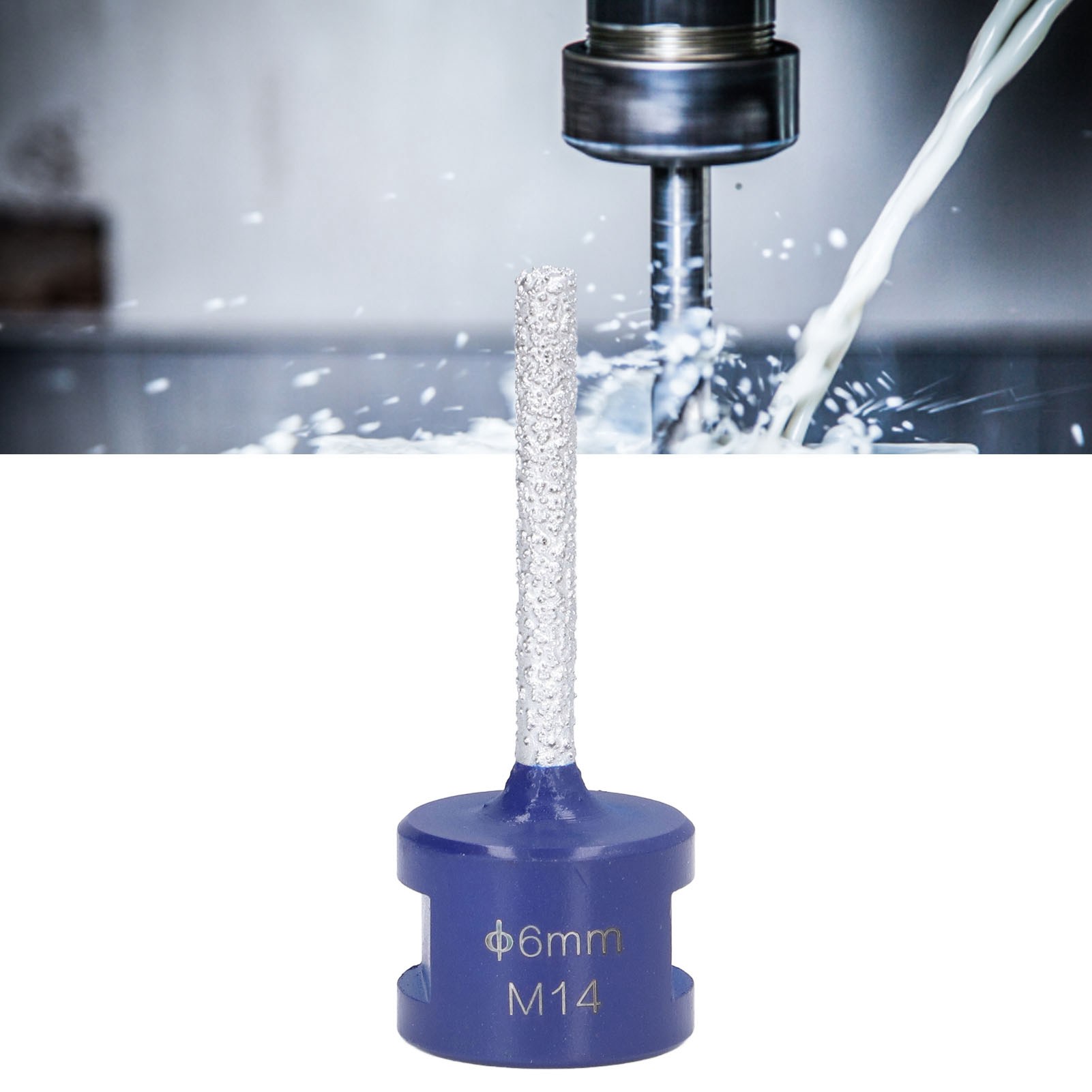 Diamantbohrer Für Vakuumlöten Mit M14-gewinde, 6/8/10/15/20/25 Mm, 6-mm-lötspitze