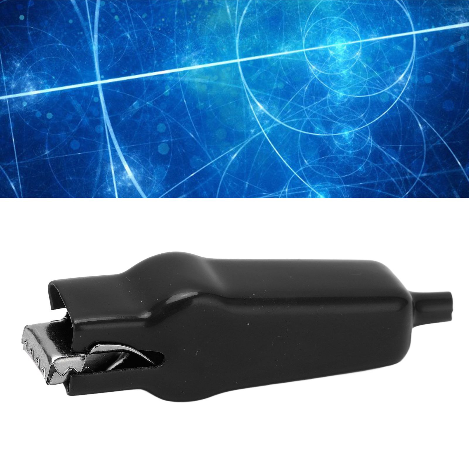 25.060 20a Druckfeder-krokodilklemme, Metallmantel, Eisenklemme, Batteriebetrieben, Isolierfeder, Prüfklemme, Schwarz