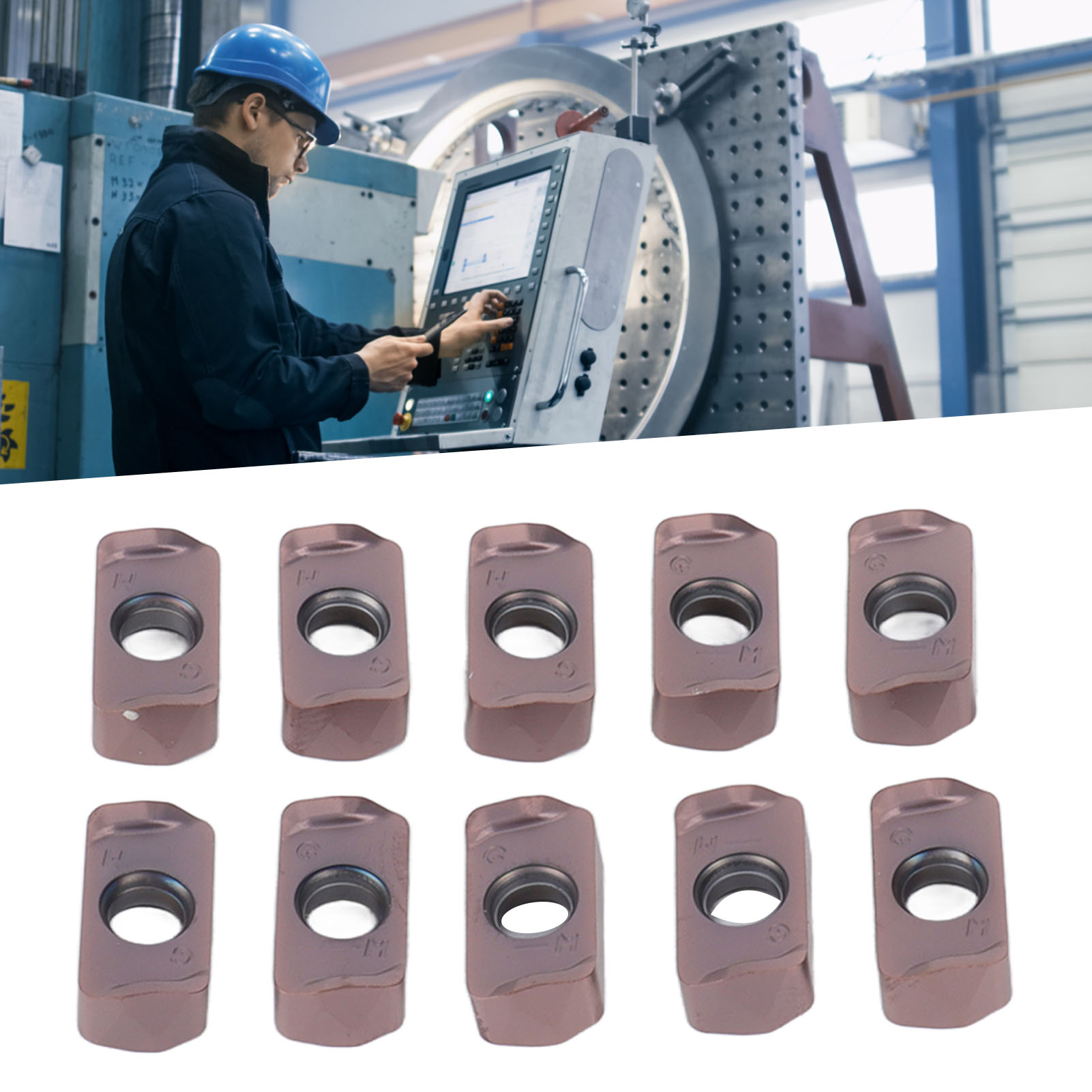 10 Cnc-dreheinsätze, Cnc-schneidwerkzeuge, Bronzebeschichtete Hartmetall-cnc-einsätze Logu030310