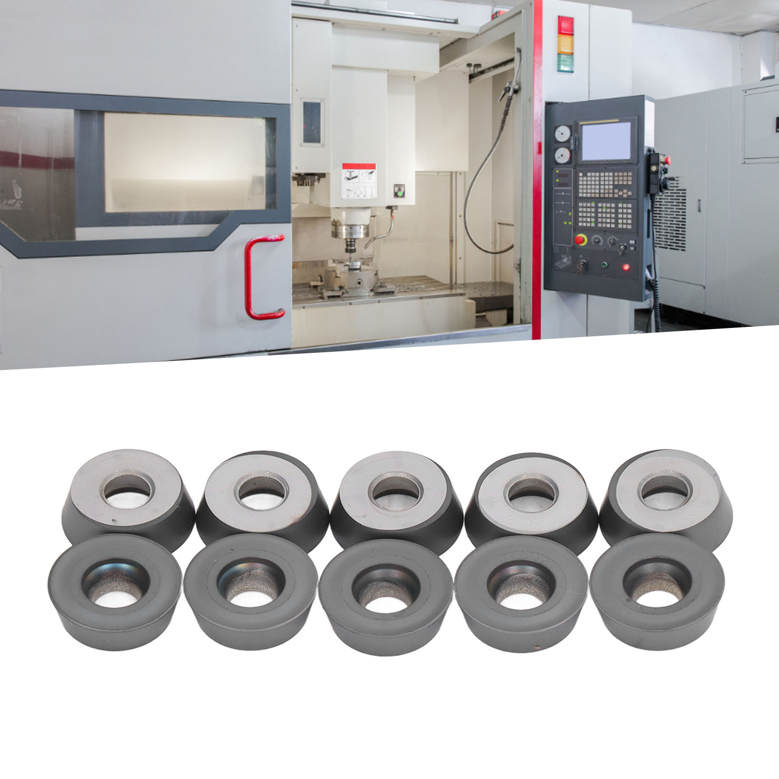 10 Hartmetall-wendeschneidplatten Für Cnc-fräsen Und -drehen Rdmt1604motn