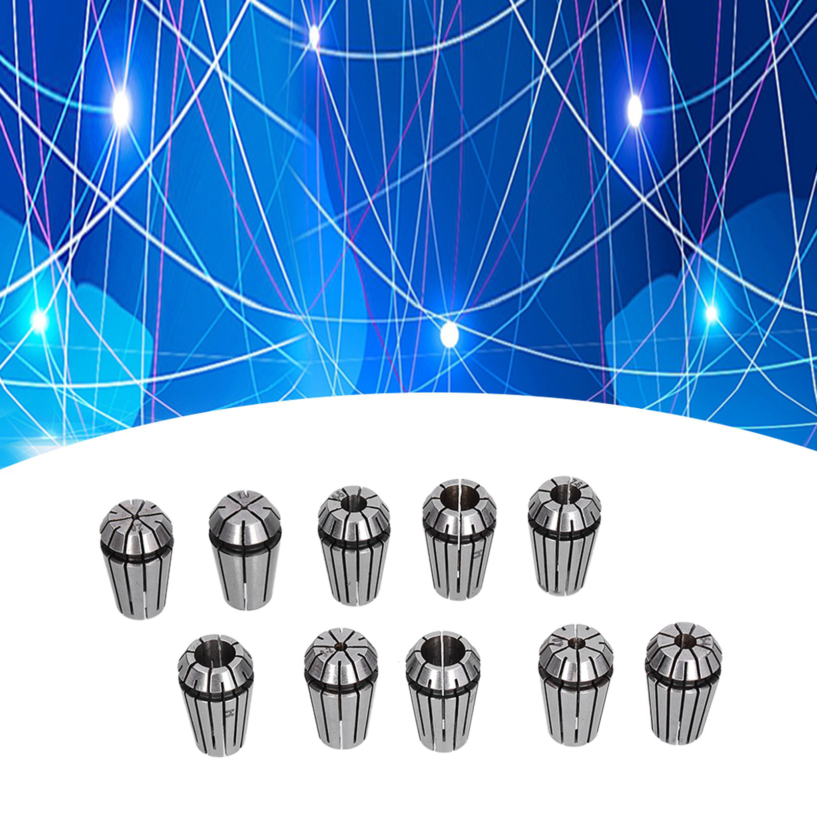Sker1610pc03 10-teiliger Werkzeugsatz Mit Kunststoffkoffer, Von 1 Mm Bis 10 Mm, Standardgenauigkeit.