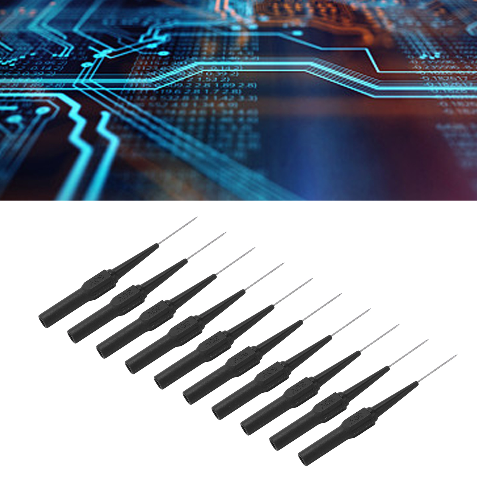 26.010 0,7 Mm Stiftspitze, Nicht Durchdringende Drahtprüfsonde, 4,0 Mm Stiftstecker Für Kfz-teile, Schwarz