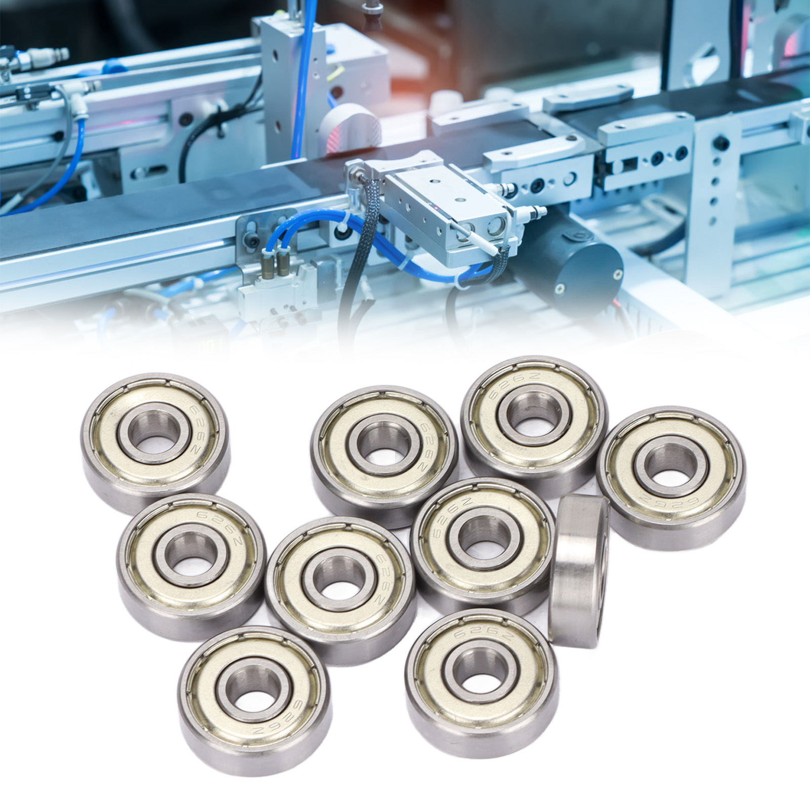 10 Doppelt Abgedichtete Rillenkugellager 626z, 6 Mm X 19 Mm X 6 Mm