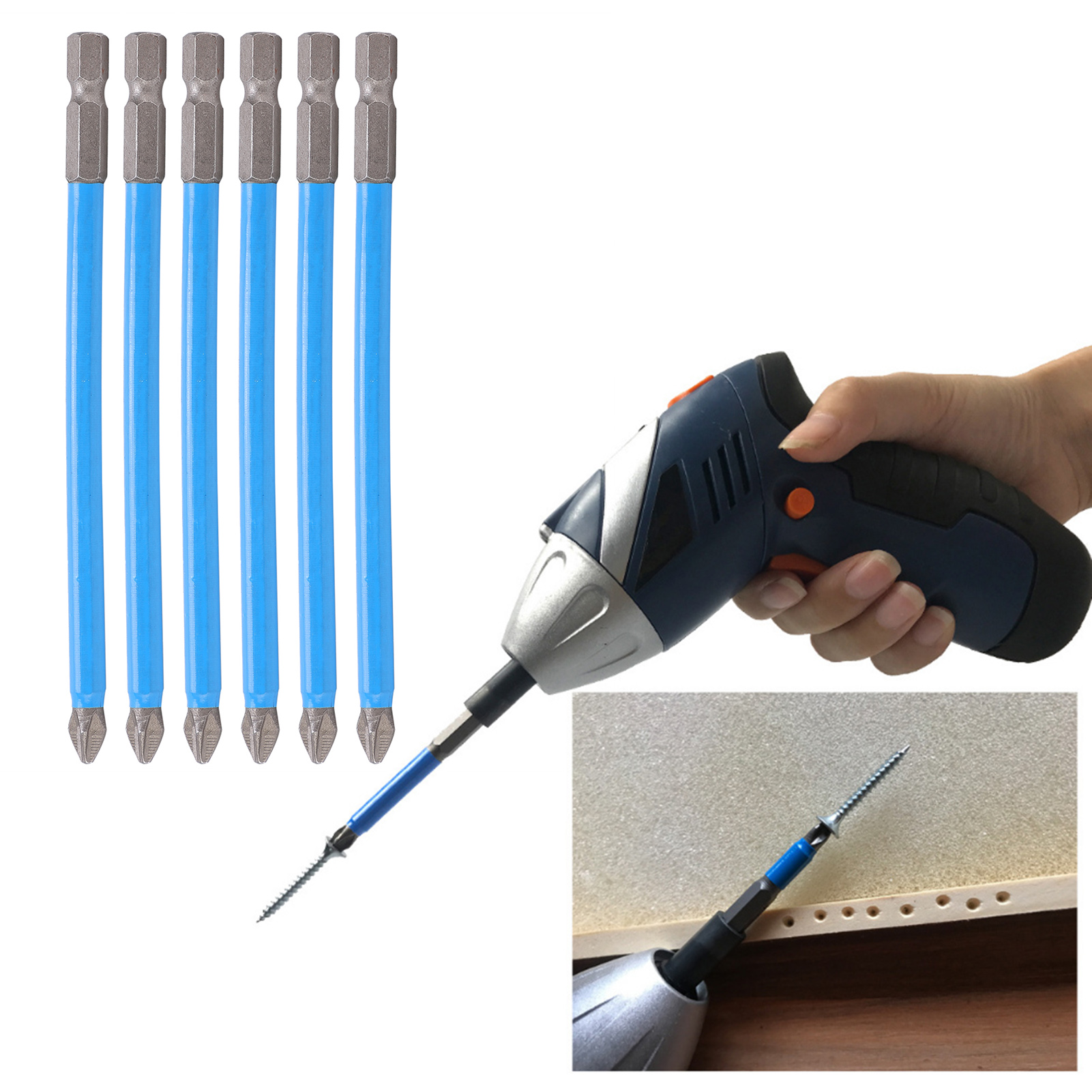 150 Mm S2 Anti-rutsch-schraubendreherbit, Pneumatischer Elektrischer Schraubendreherbit, Elektrischer Schraubendreherbit, Leistungsstarker Magnetbit, Anti-rutsch-phillips Ph2-bit.