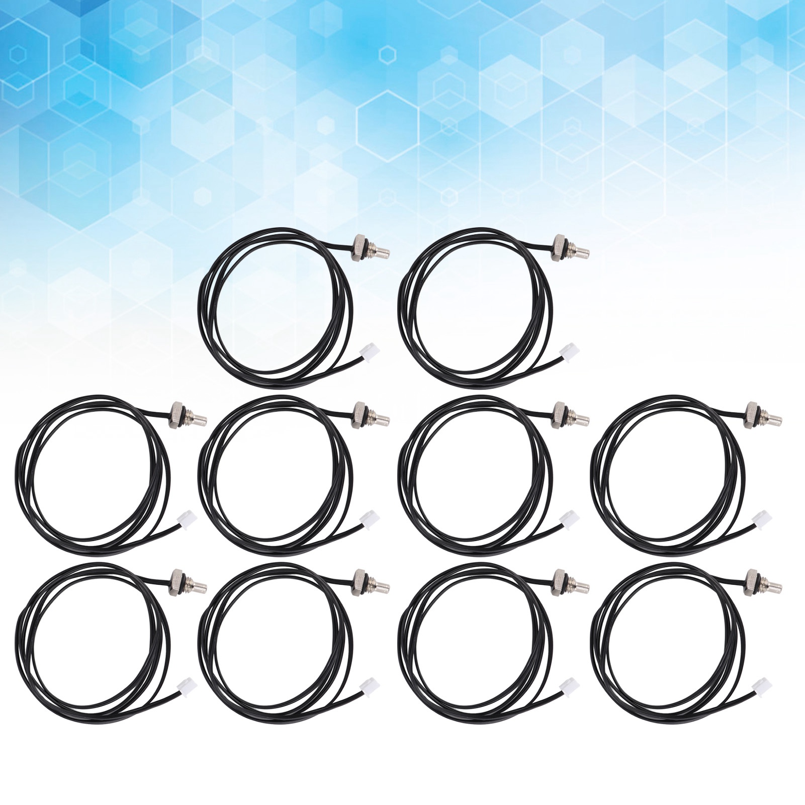 Verkauft In 10er-packungen, 1 M Kabel, Sechskantkopf Mit Dichtung, Ntc-thermistor-temperatursensor Mit Gewindebolzen B3950100k