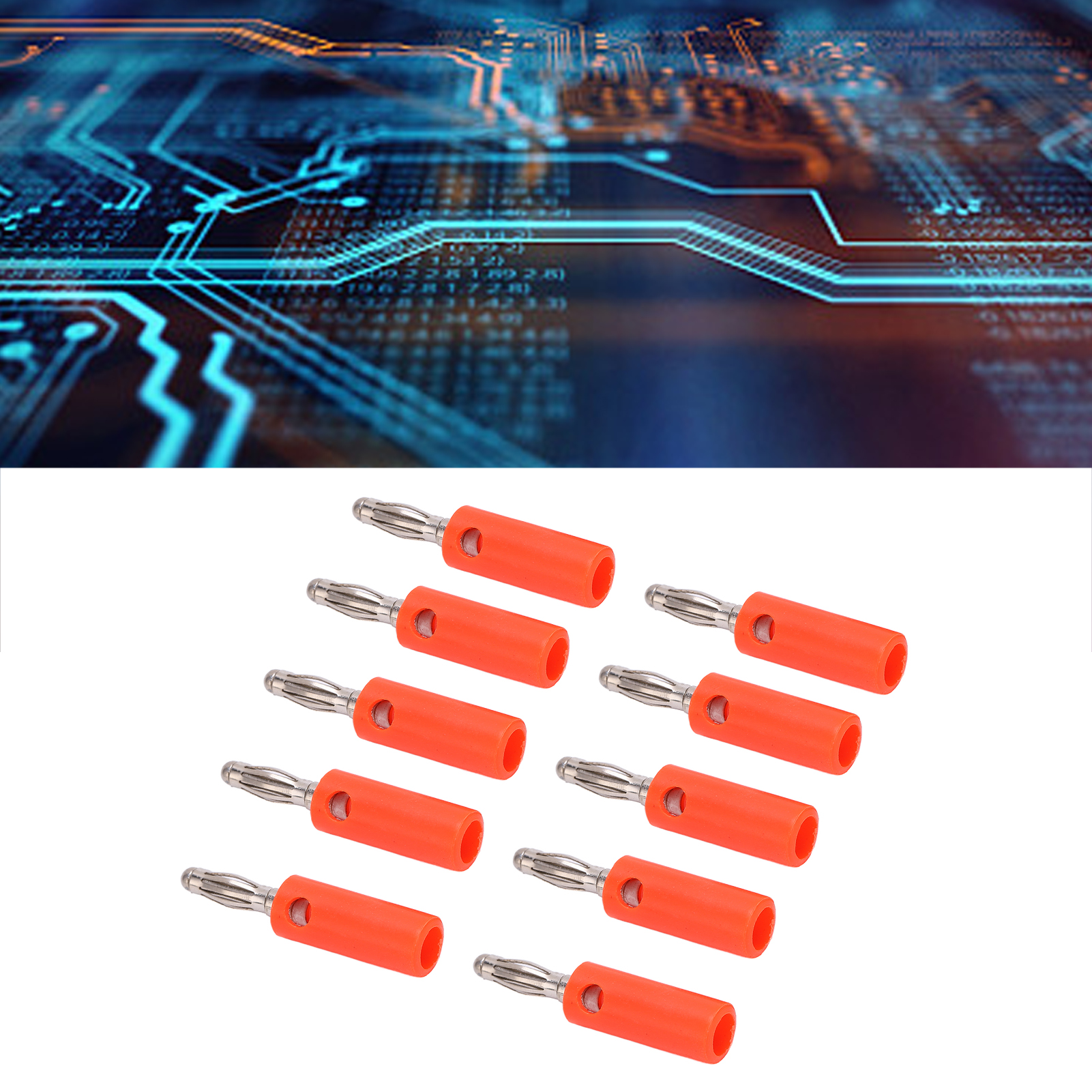 Testadapter Aus Spritzgegossener Zinklegierung, 4-mm-bananenstecker, Für Lötfreie Lautsprecheranschlüsse Von Audioverstärkern (rot) 22.090