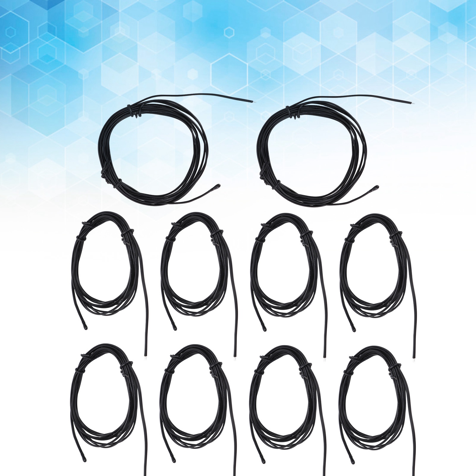 Packung Mit 10 Stück, 2 M Kabel, Wassertropfenkopf, Präzisions-ntc-thermistor-temperatursensor Aus Epoxidharz, 5k B3470
