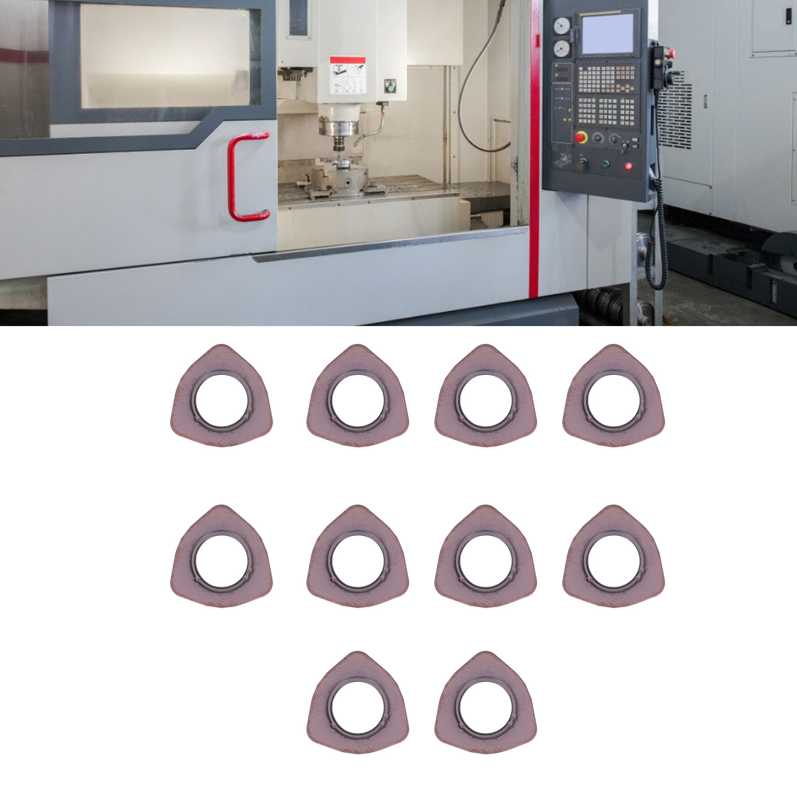 Satz Mit 10 Wdmw080520-ztr Bronze-dreheinsätzen, Hochwertige Schaftfräser, Hartmetall-wendeschneidplatten, Drehwerkzeuge