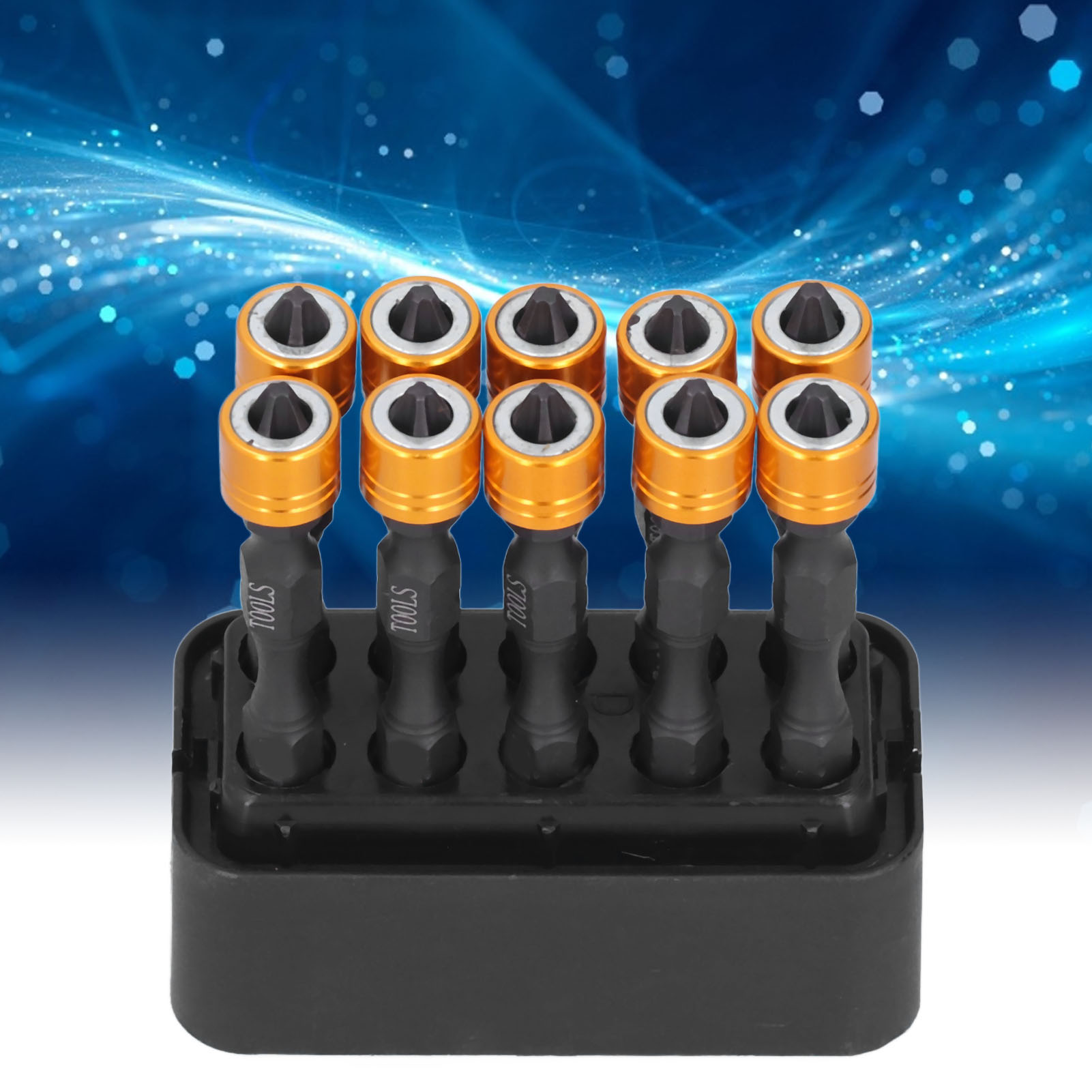Packung Mit 10 Magnetischen, Doppelseitigen Phillips-schraubendreherbits (6,35 Mm / 1/4 Zoll, S2 Ph2) Mit Rutschfester Oberfläche