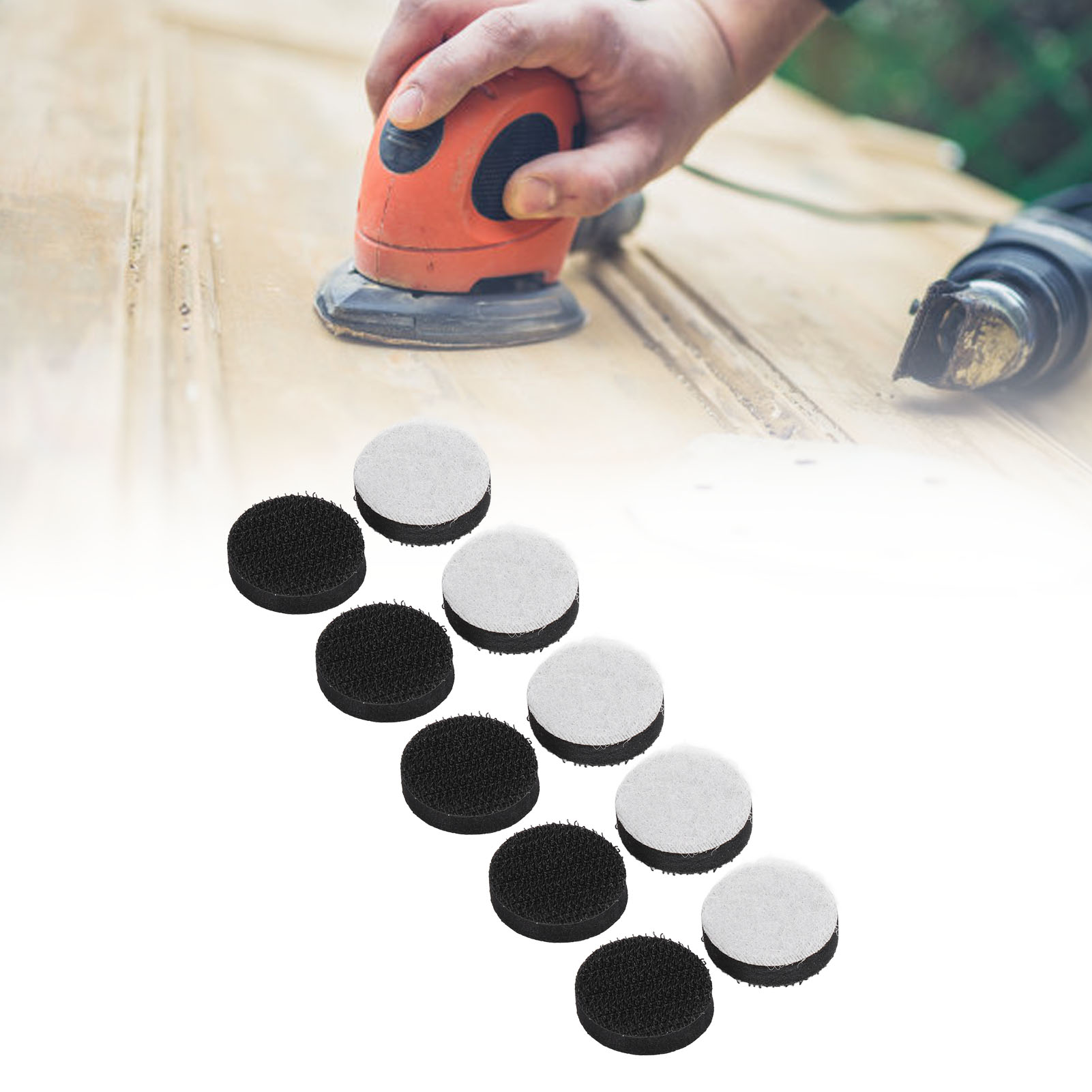 Die Schleifpads Aus Beflocktem Eva-schaumstoff Werden In 10er-packs Verkauft Und Sind Jeweils 25 Mm (1 Zoll) Groß Und Gekräuselt.