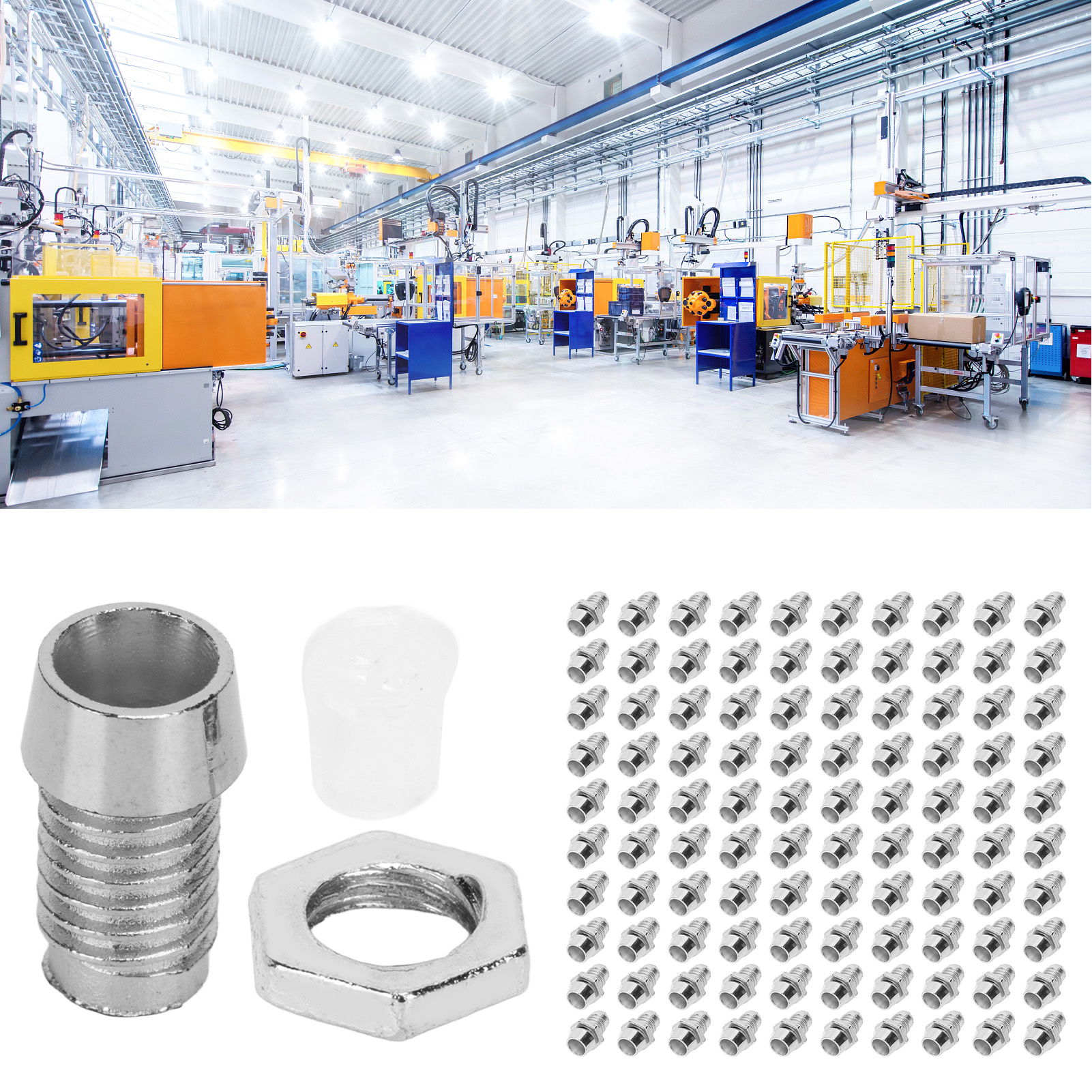 100 Sets Pro Bestellung, 3 Mm Verchromte Led-lampenfassung, 3 Mm Led-lampenfassung, Silberne Lampenabdeckung.