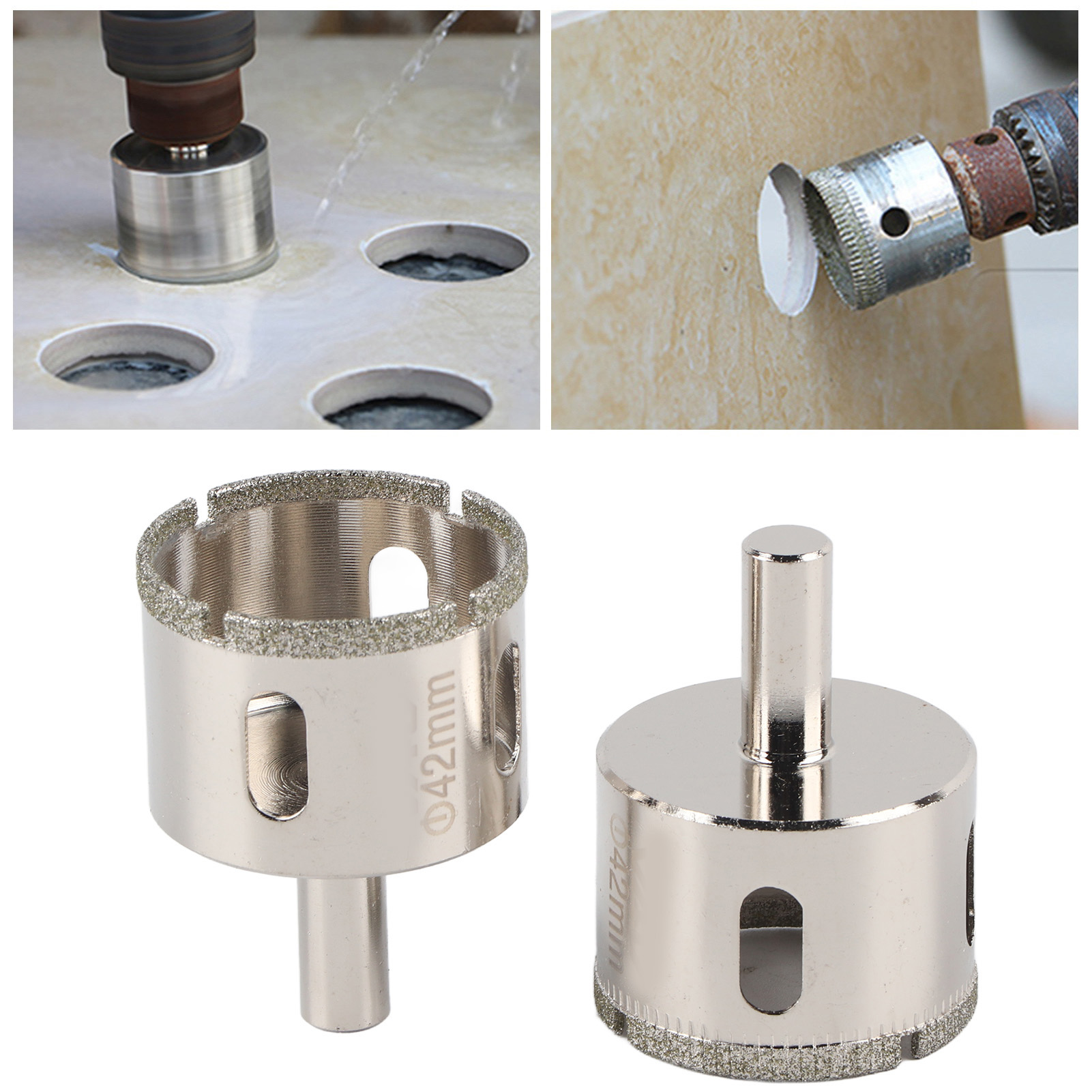 42-mm-lochsägenbohrer Zum Bohren Verschiedener Materialien, Einschließlich Harter Und Spröder Materialien (2 Stück).