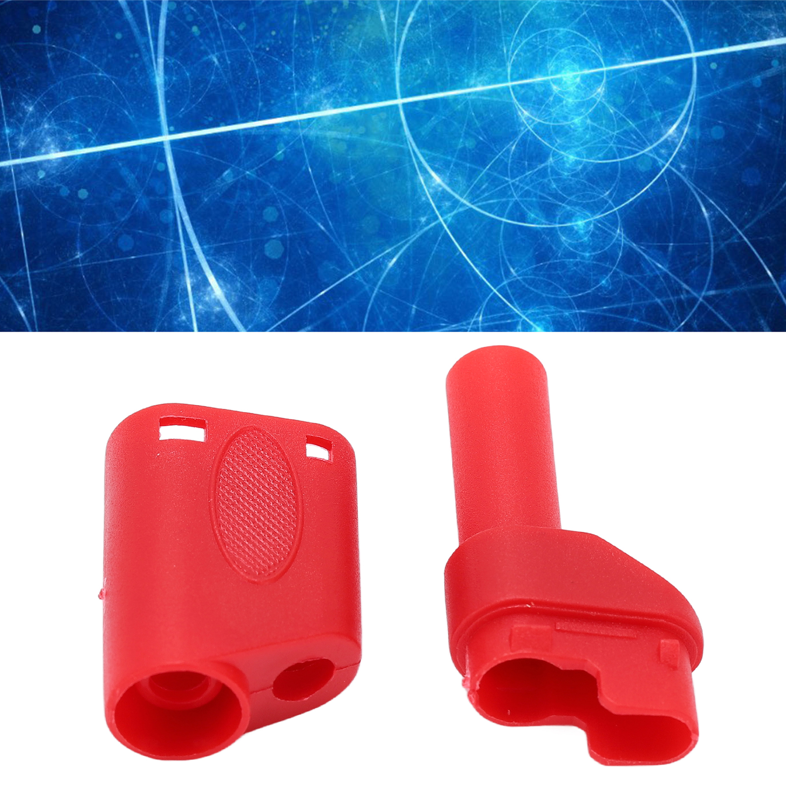 22.160 4,0 Mm Sicherheitsbananenstecker, Gehäuse Aus Vernickeltem Reinkupfer, Isolierter Mantel, Zubehör, Roter Kontrollleuchtenkopf