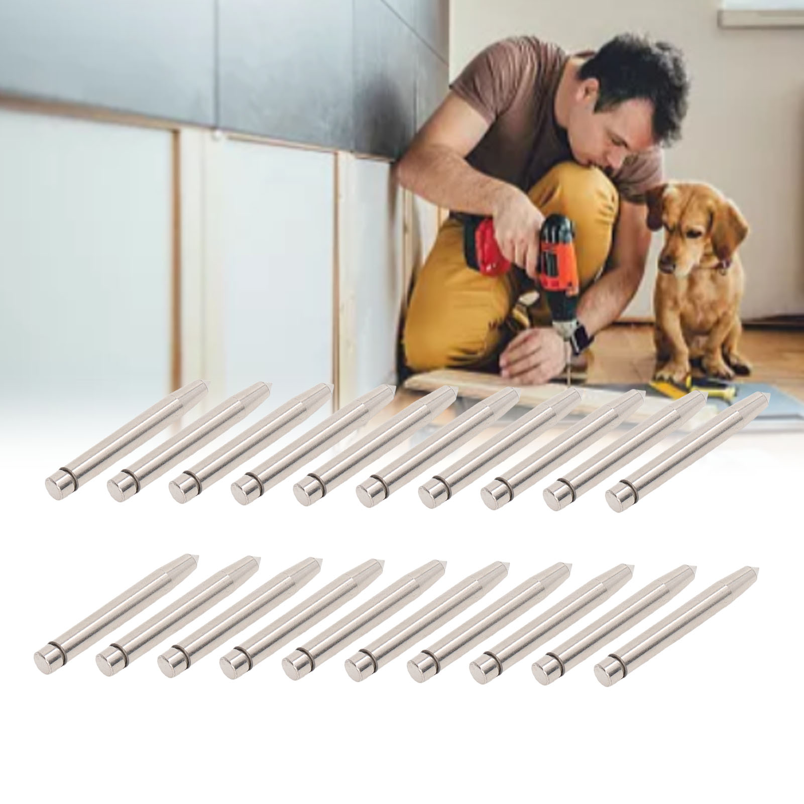 Es Werden Jeweils 20 Einheiten Verkauft, Jede Mit Einem Stanzkopf Von 6 Mm Durchmesser.
