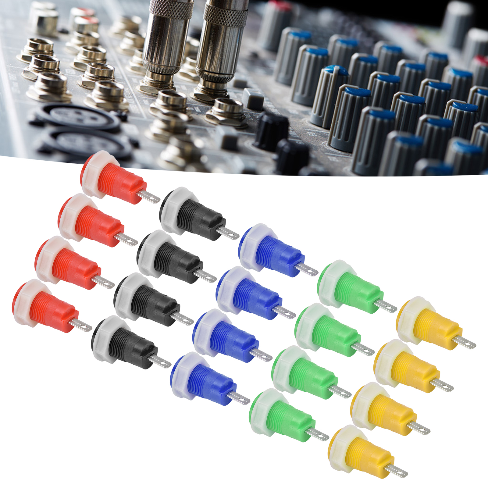 Verkauft In 4er-packs. Sicherheitsausführung, Schleifenausführung, Lötbarer Erdungsanschluss, 4 Mm Bananenstecker, Kupferklemmenblock, 402 1kv 32a.