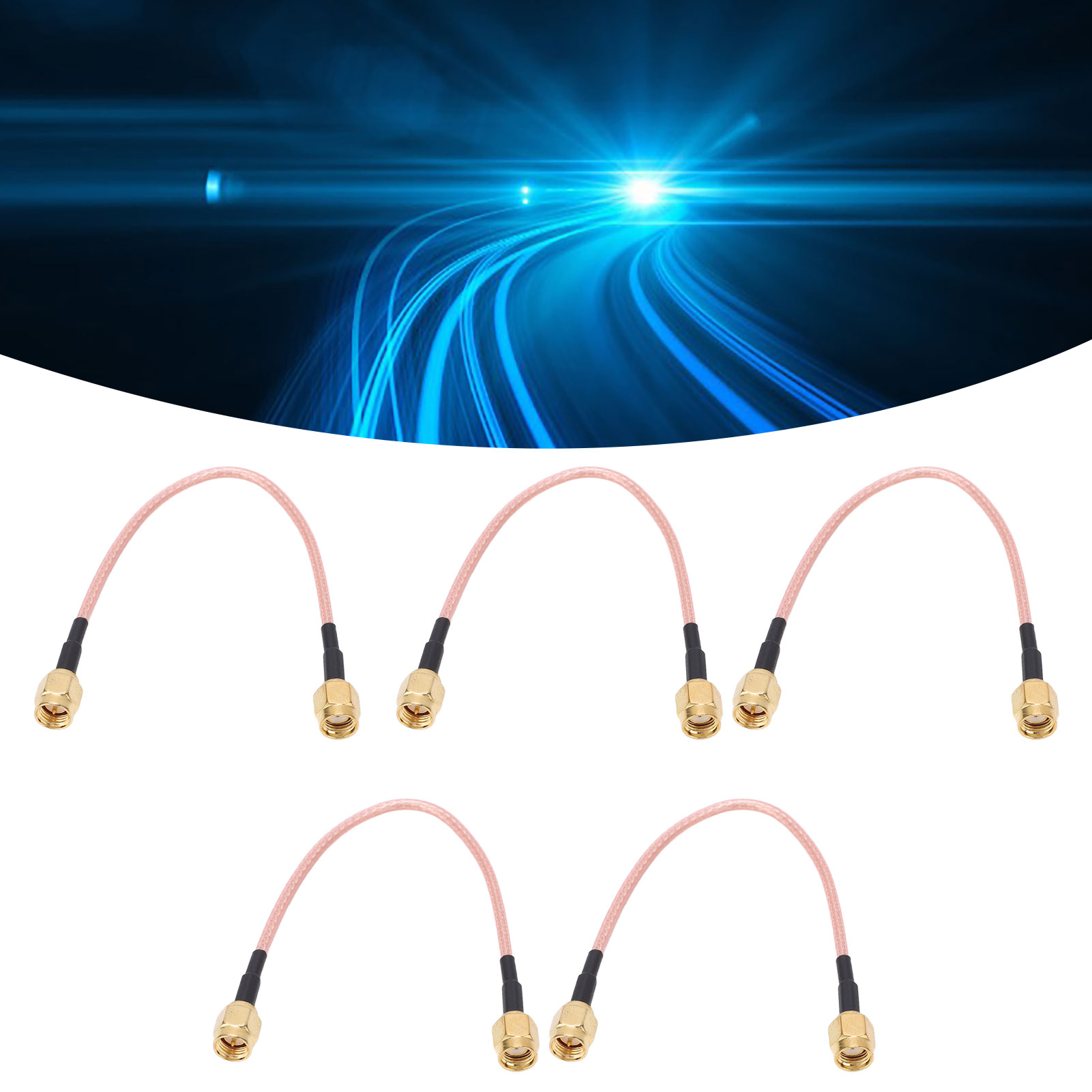 Rg316 Doppelt Geschirmtes Verlängerungskabel Mit Hochfrequenz-sma-j-zu-sma-j-stecker Tfl-316-48, Verkauft In 5er-packs.