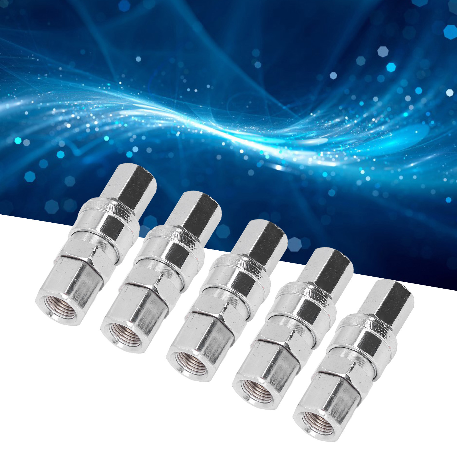 Fünf Sets Werden Zusammen Verkauft: Schnellkupplung Typ C, Pneumatische Schnellkupplung Aus Edelstahl, 1/4"-innengewinde.