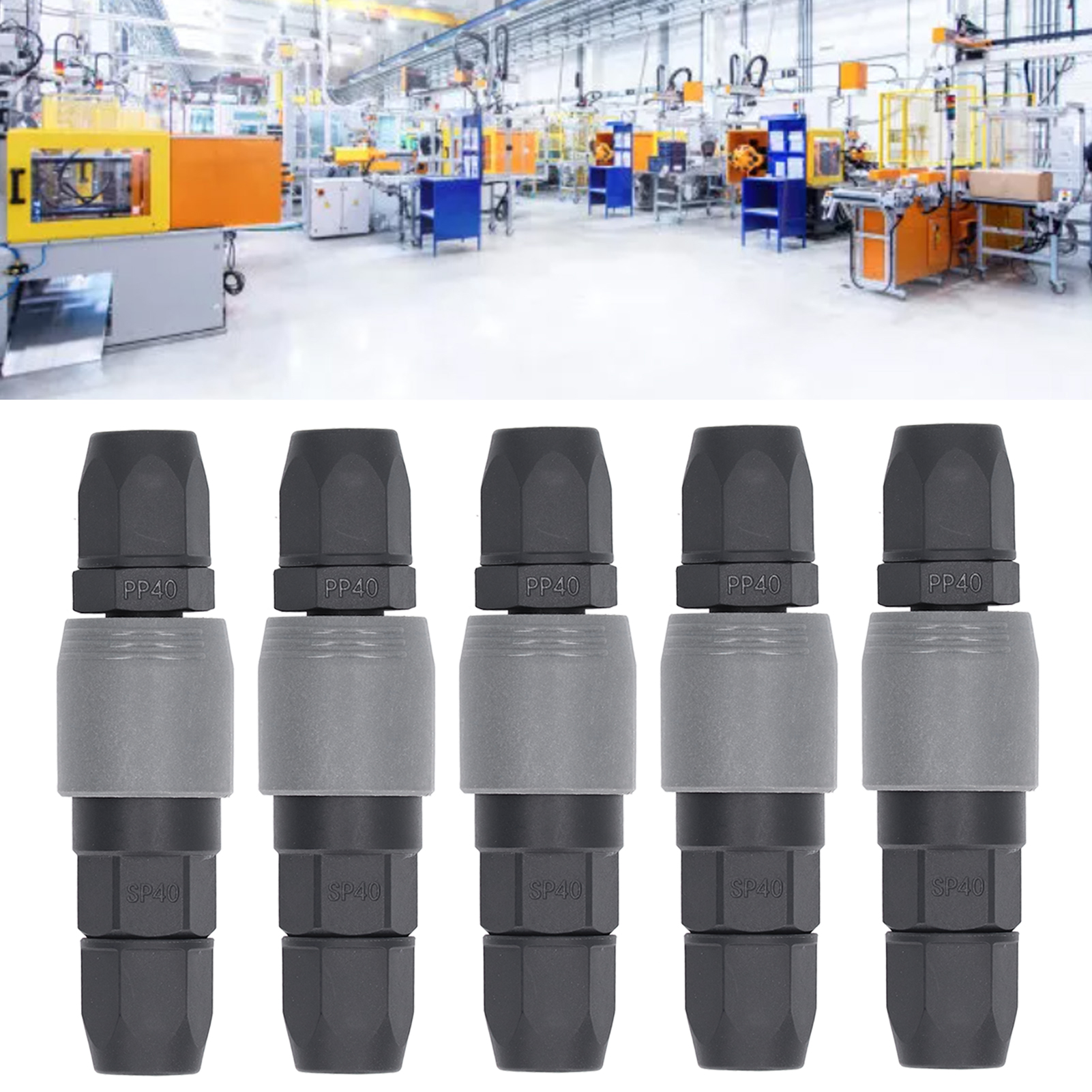 Fünf Sets Pro Packung. Schnellkupplung Typ C Sp+pp Mit Selbstverriegelung Für Sp+pp-40-rohre.