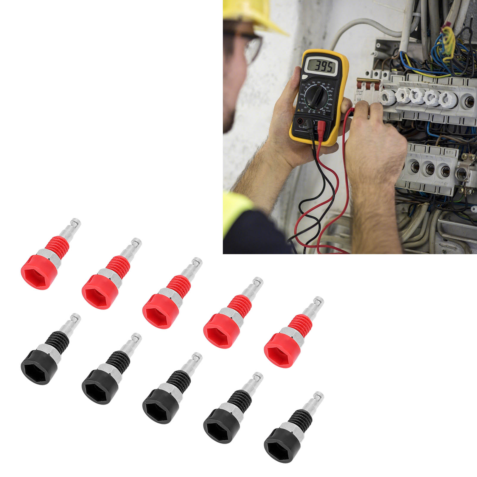 Rot Und Schwarz, 5 Stück Pro Set, Bananenförmiger Weiblicher Stecker, Kleiner Pfeifenförmiger Klemmenblock, J.40002, 2 Mm Reiner Kupfer-vergoldeter Panelstecker.