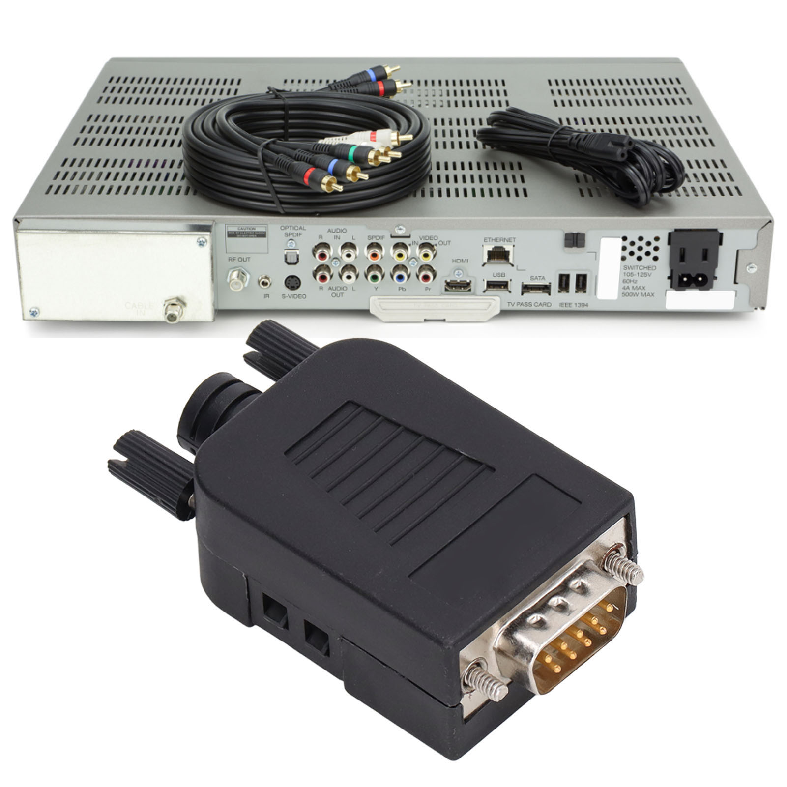 Packung Mit 5 Db9 Rs232-seriellsteckern (männlich) Inklusive Weißkleber