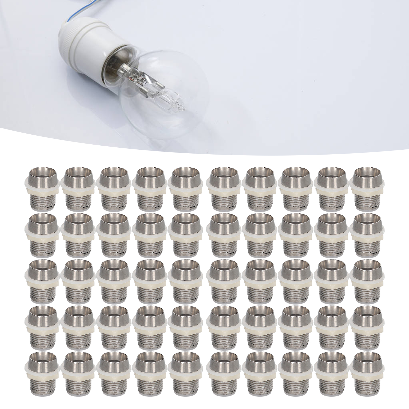 Erhältlich In 50er-packungen: Verchromte Fassungen Für 10-mm-led-lampen Und Fassungen/hülsen Für 10-mm-led-lampen