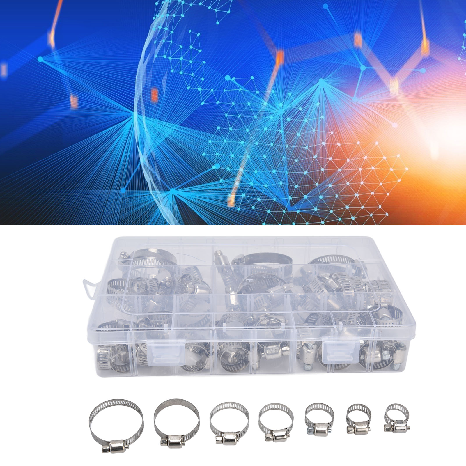 Fs090001 Set Mit 60 Edelstahlreifen Im Amerikanischen Stil, Verpackt
