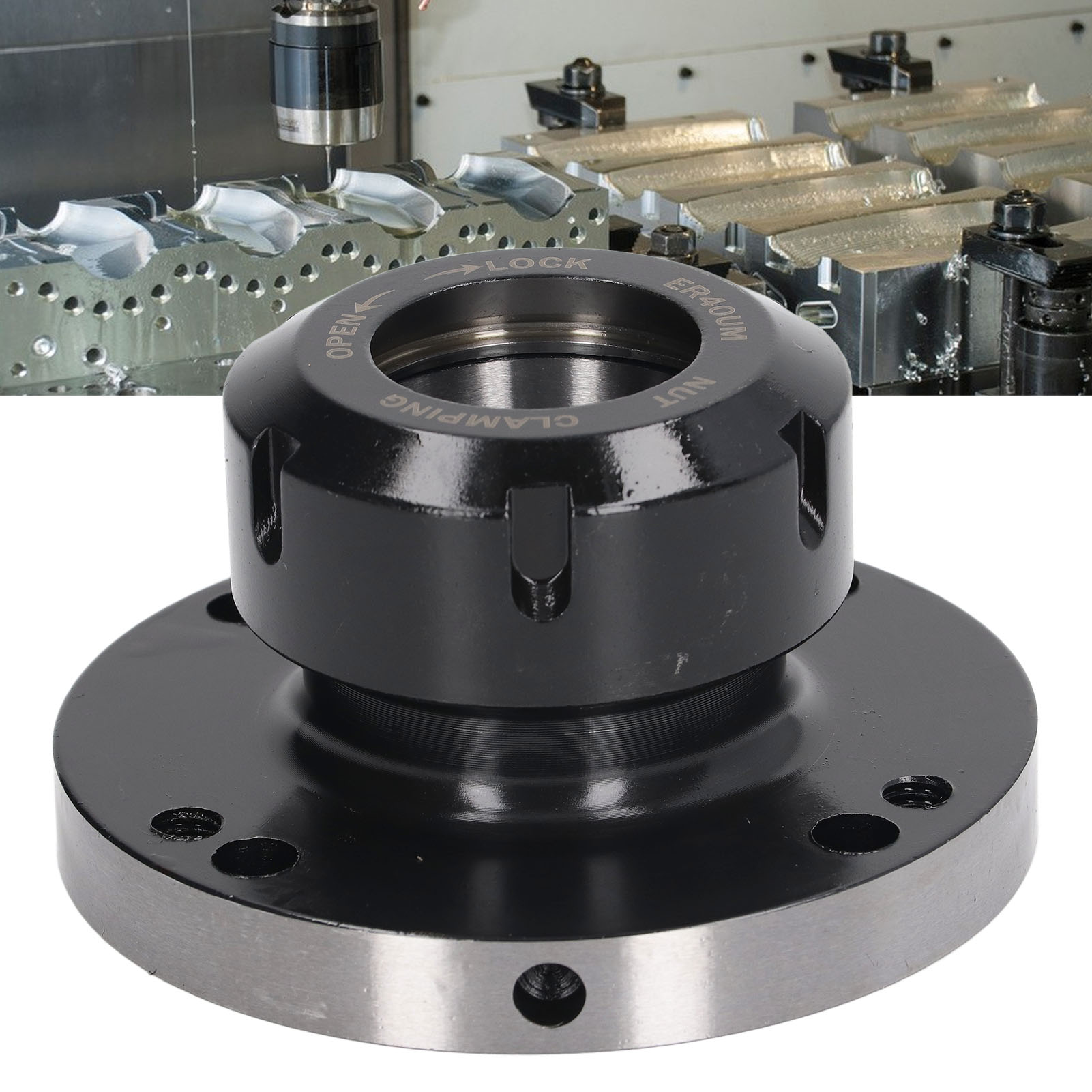 Er40 Spannzangenfutter, 100 Mm Durchmesser, Für Cnc-fräsmaschinen.