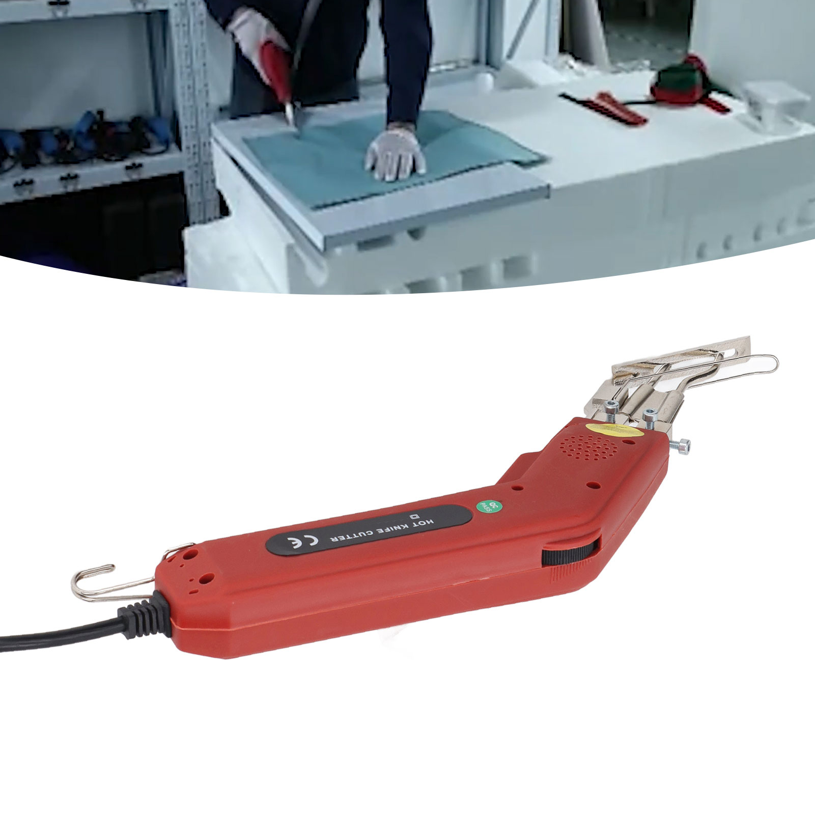 Stoffschneideset Mit Elektrisch Beheiztem Messer, Rundkopf Mit Nähfuß, Europäischer Standard 220v Zum Stoffschneiden.