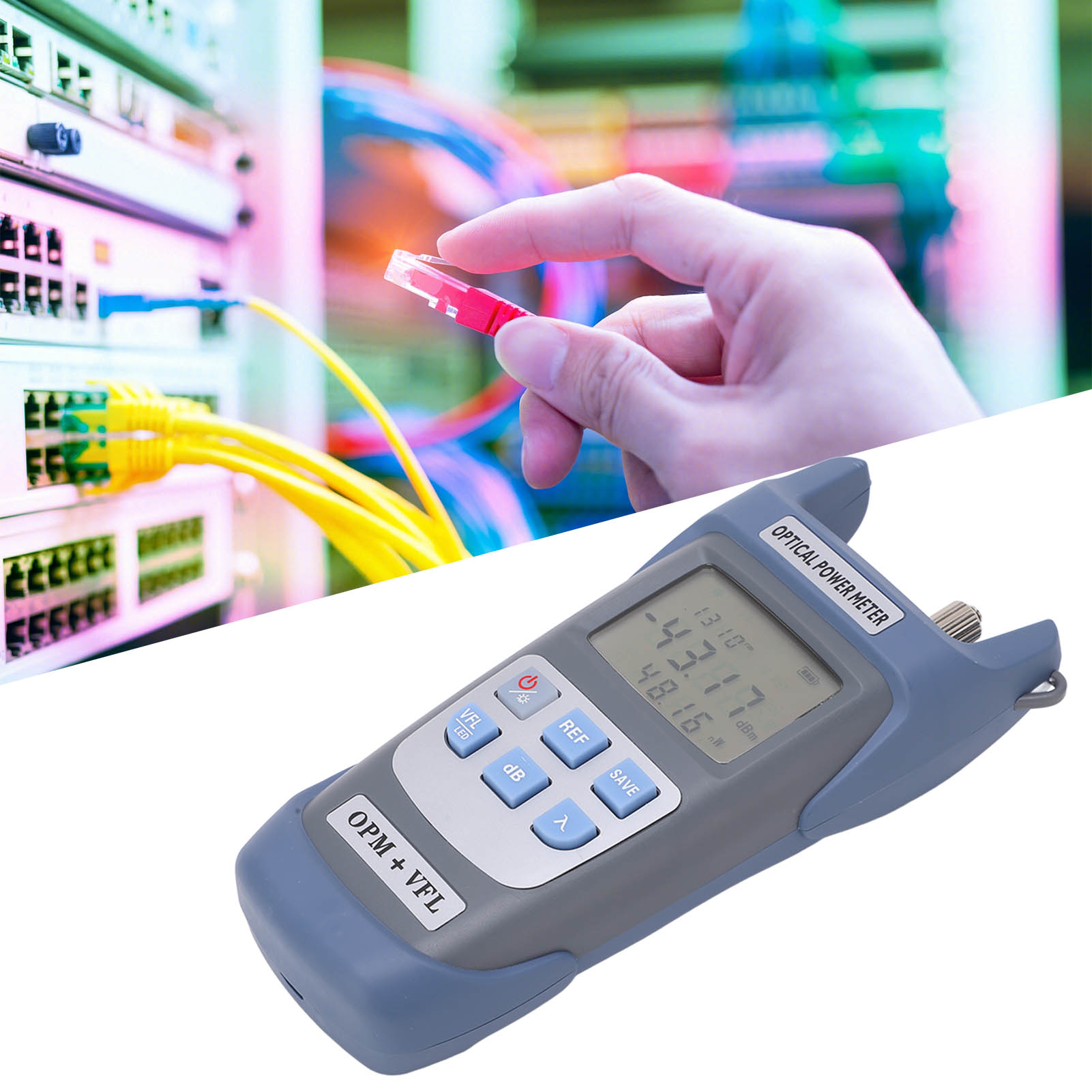 Optisches Wattmeter Aua-g510b, 50 Mw, 50 Km Reichweite, Mit Led-beleuchtung, -50 Bis +26 Dbm