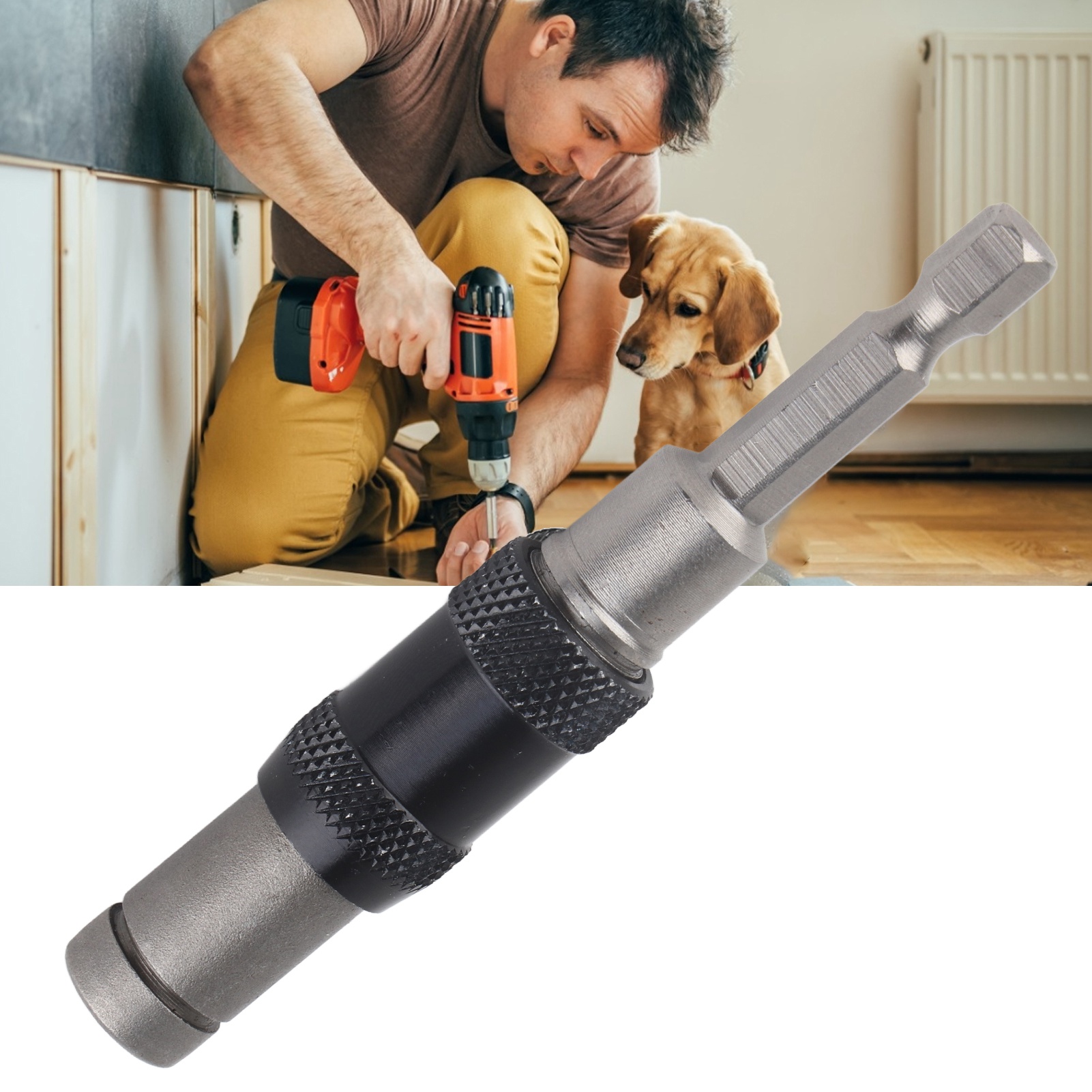 Universelle Schnellverschlussverlängerung Mit Sechskantgriff, 6,35 Mm, Selbstverriegelnde Schnellverschlussverlängerung, Mehrwinkelverlängerung, Adapterstange, Selbstverriegelnde Mehrwinkelverlängerun
