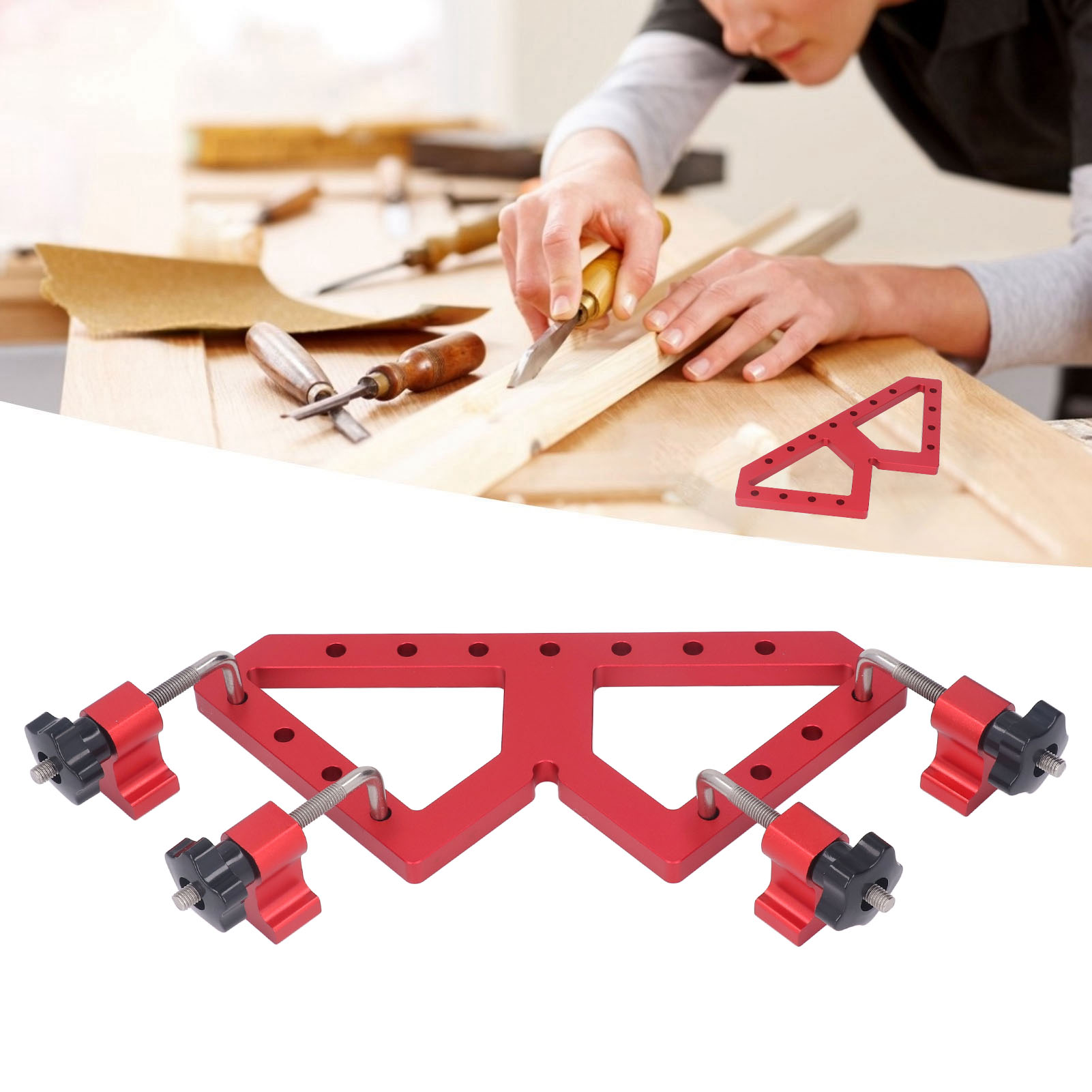 W-förmige Hilfspositionierklemme Aus Aluminiumlegierung Für Die Holzbearbeitung