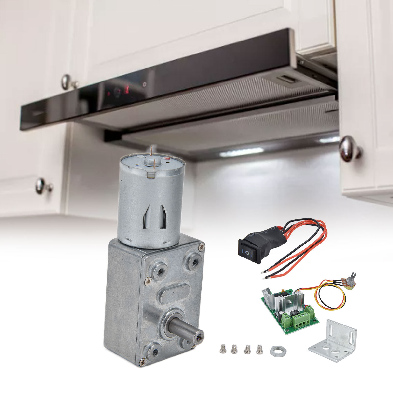 Jgy370 Miniatur-gleichstrommotor, Schneckengetriebemotor, Langsam Laufender Motor, 6 V Mit Drehzahlregler, 30 U/min