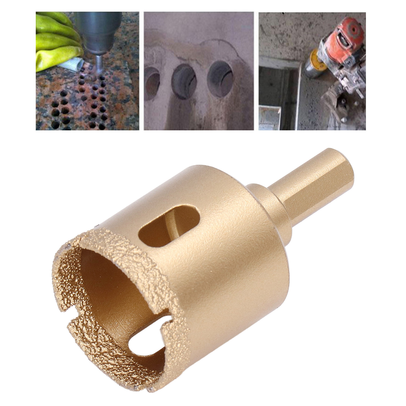 Diamantbohrer 22-40 Mm, Dreikantschaftbohrer, Hochleistungslochsäge Für Glas/fliesen/granit/marmor/porzellan 35 Mm.