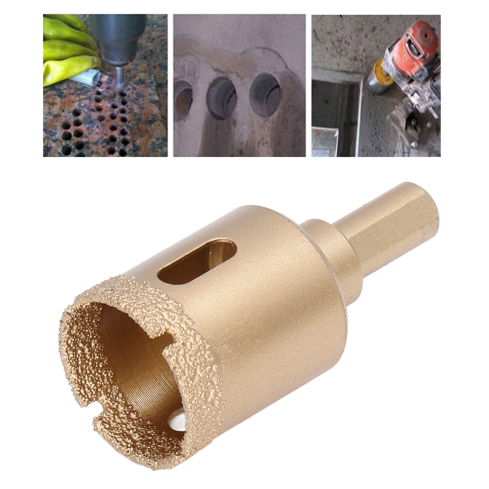Diamantbohrer 22-40 Mm, Dreikantschaftbohrer, Hochleistungs-lochsäge Für Glas/fliesen/granit/marmor/porzellan (30 Mm).
